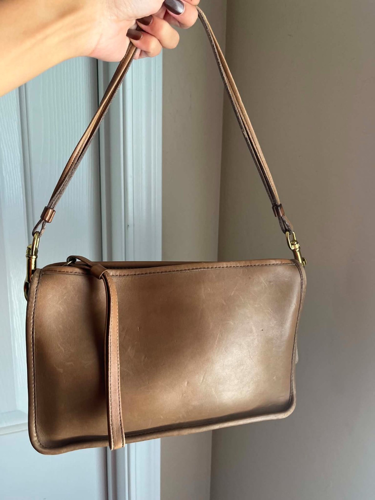 Vintage Coach NYC/USA 80s Bundle British Tan & Putty Handbags