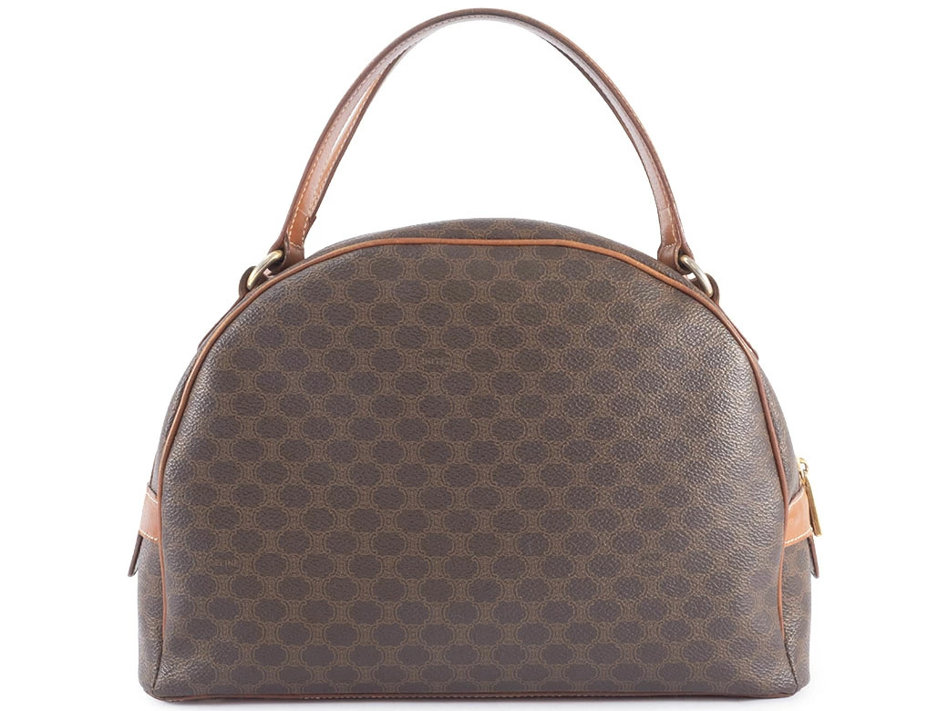 CELINE Macadam MC97 Tote PVC / Leather Brown Unisex Bag #URB375