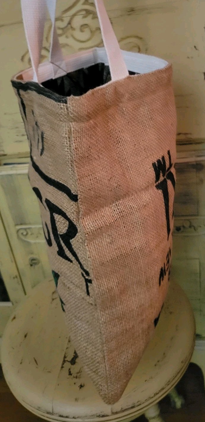 Moka Totes Sigri Coffee Bean Burlap Bag Tote Farmers Market Big