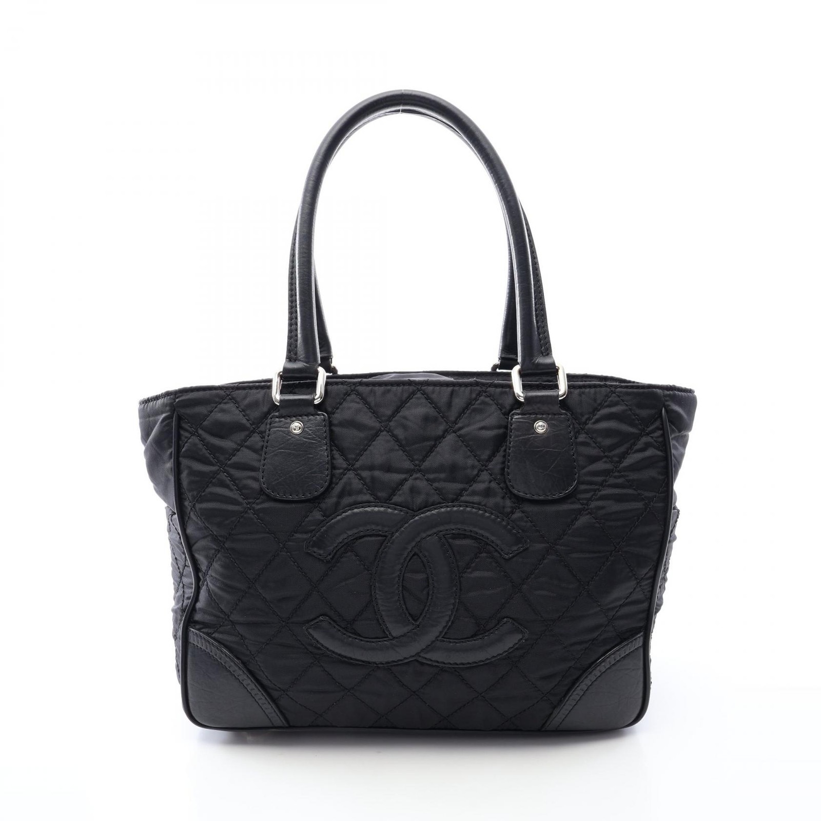 Chanel Paris New York Line Tote Bag Nylon Leather A33100 r0_0714