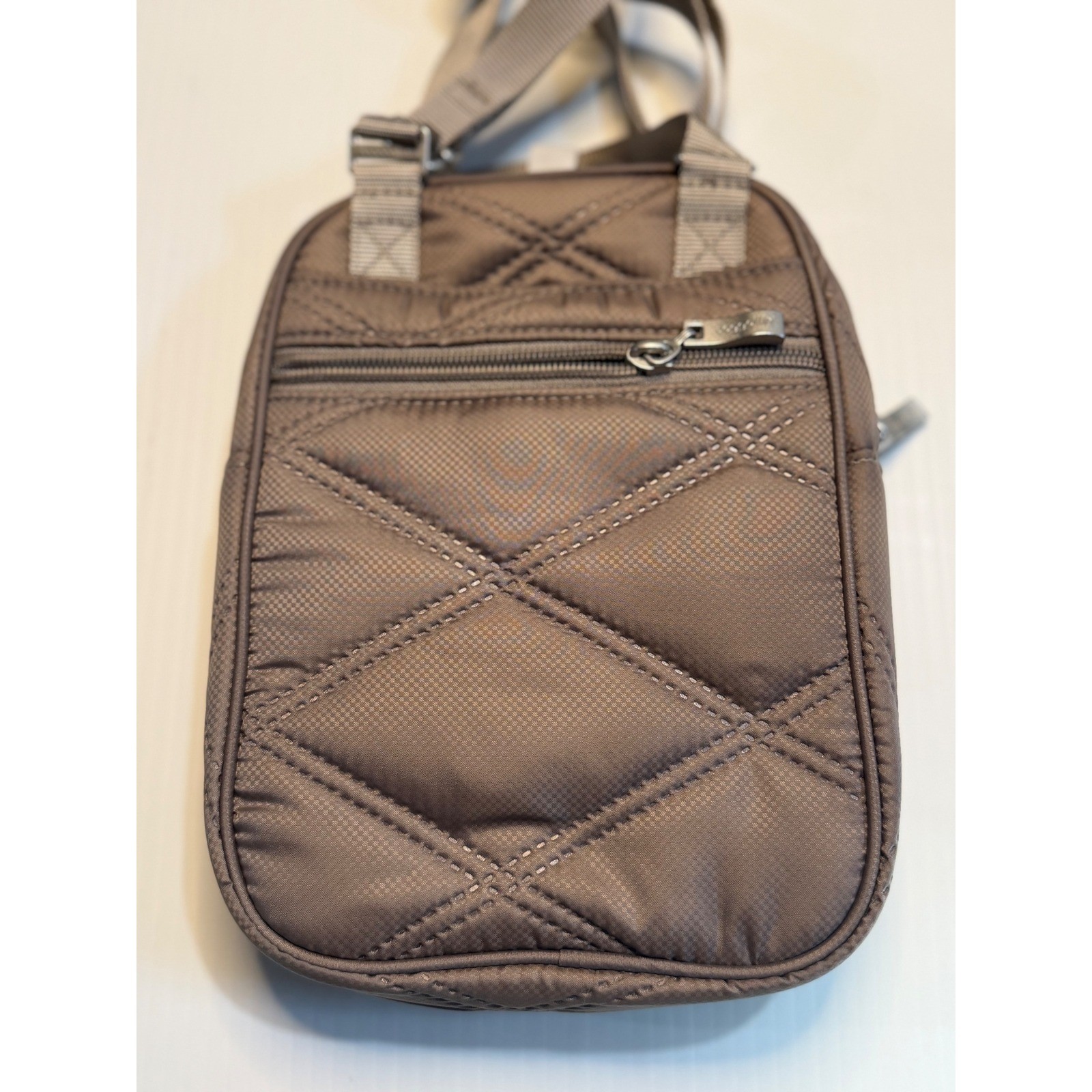 baggallini RFID Journey Crossbody Bag Moonrock Quilted Travel Small Purse Women
