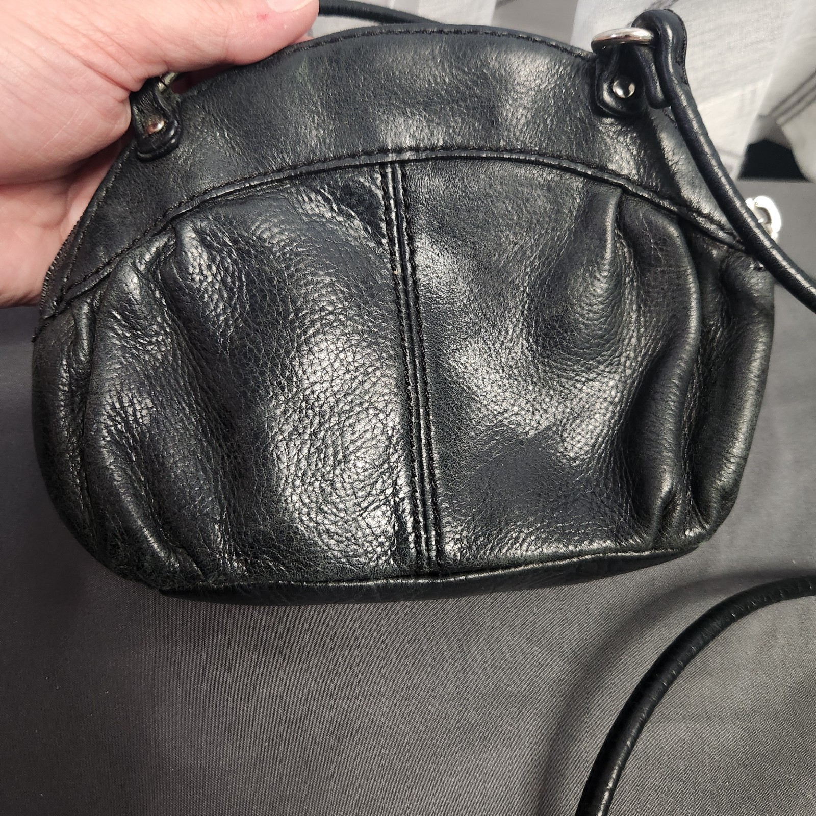 Fossil Black Leather Crossbody Bag Mini Oval Shoulder Purse Pouch SL2818 China