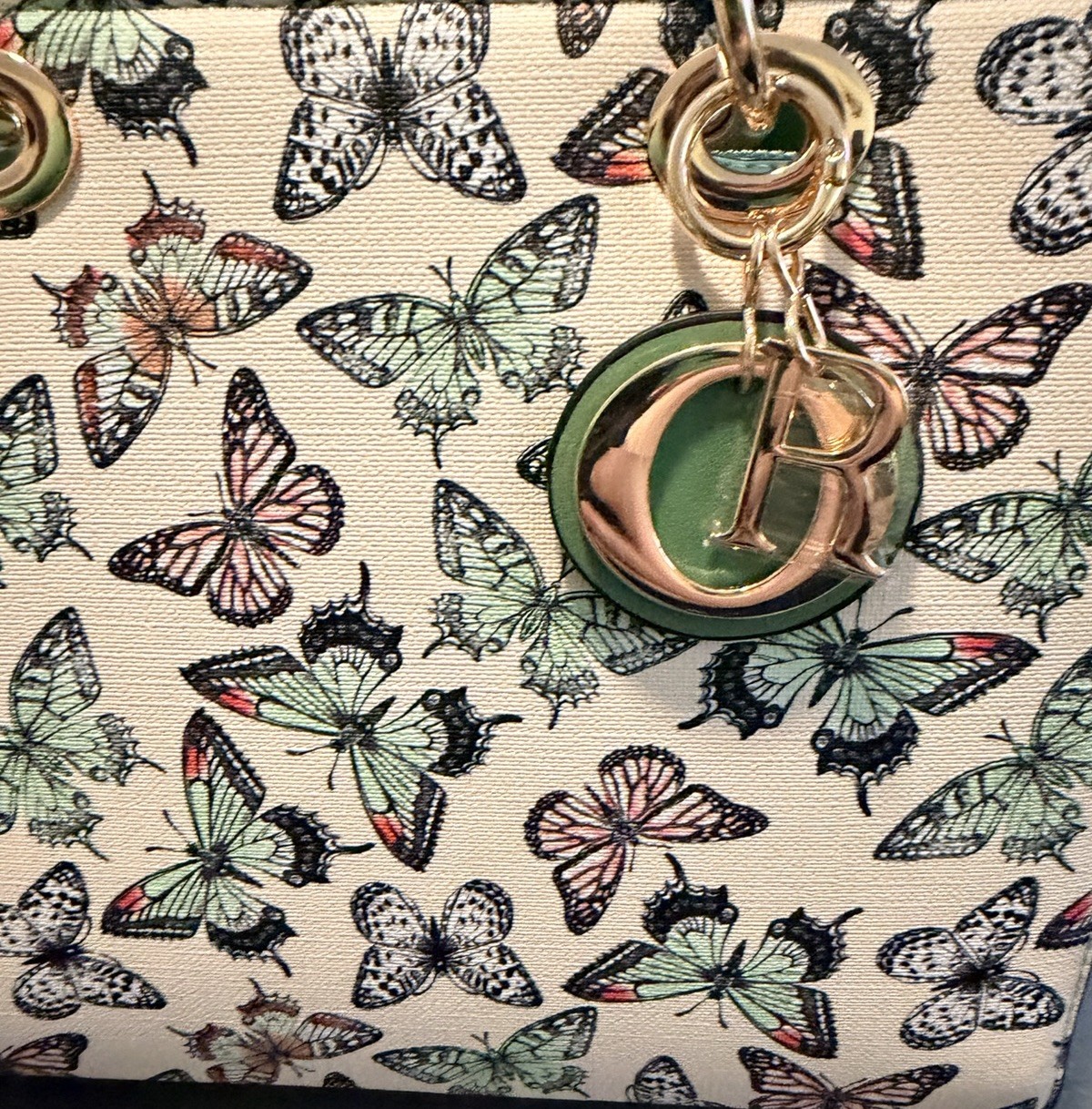 Classic Fashion Vegan Leather Butterfly Tote w/Wallet, Crossbody, & Charm