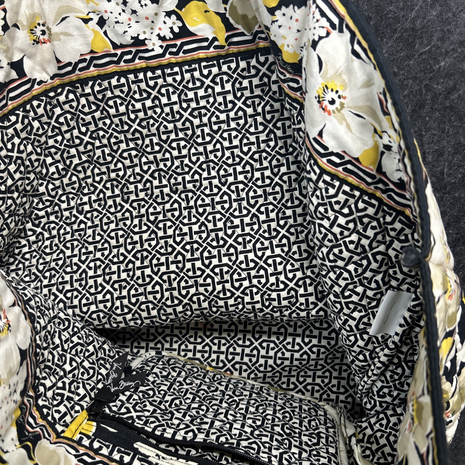 VERA BRADLEY ICONIC GRANDE TOTE Bag “dogwood ” PATTERN X-Large Quilted
