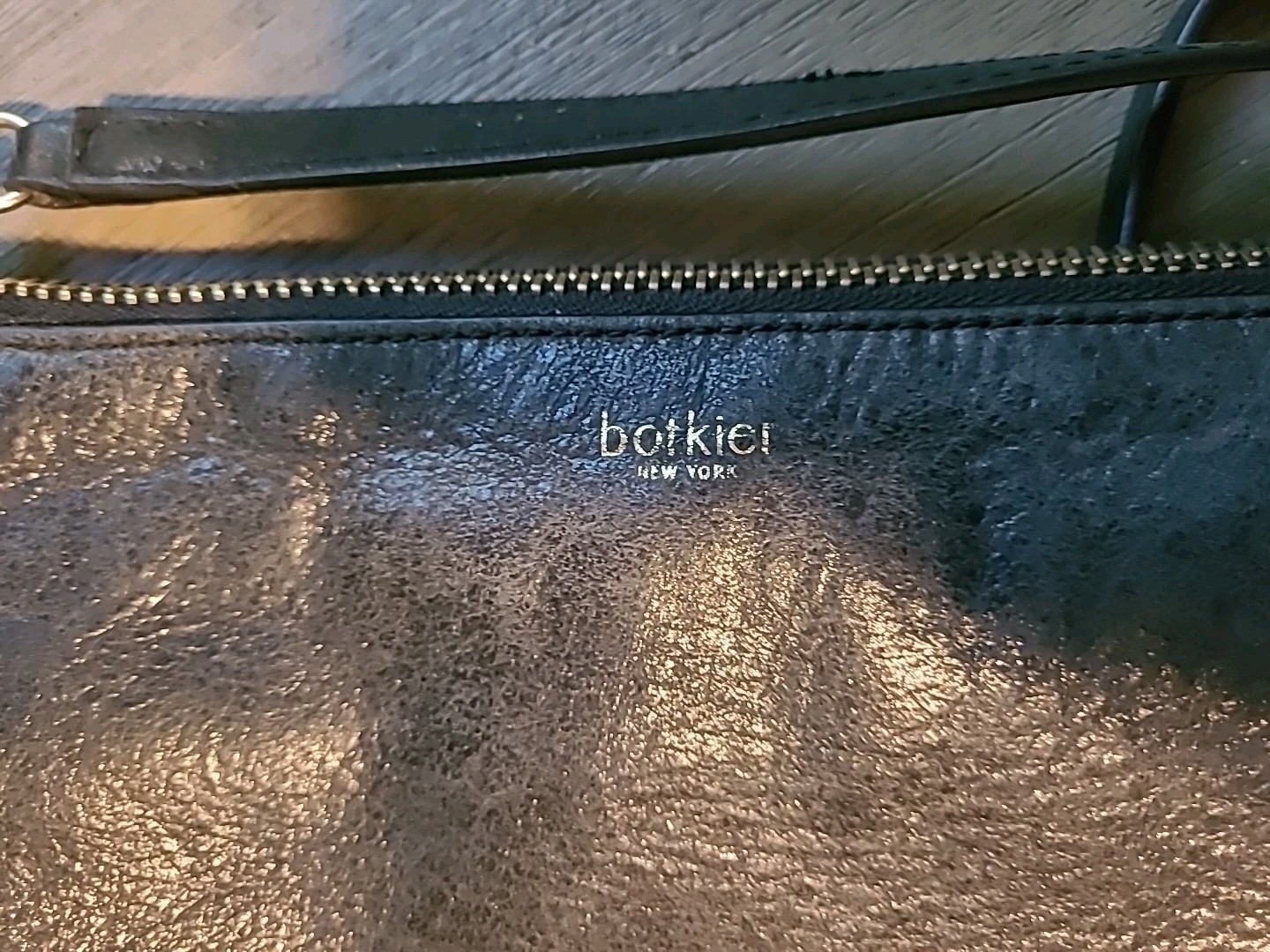 BOTKIER Soft Black Leather TRIGGER Stud Satchel Shoulder Bag