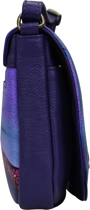 Anuschka Anna NWT🦚Flap Crossbody-Dreamy Peacock Dewberry 8486-DPK-DW