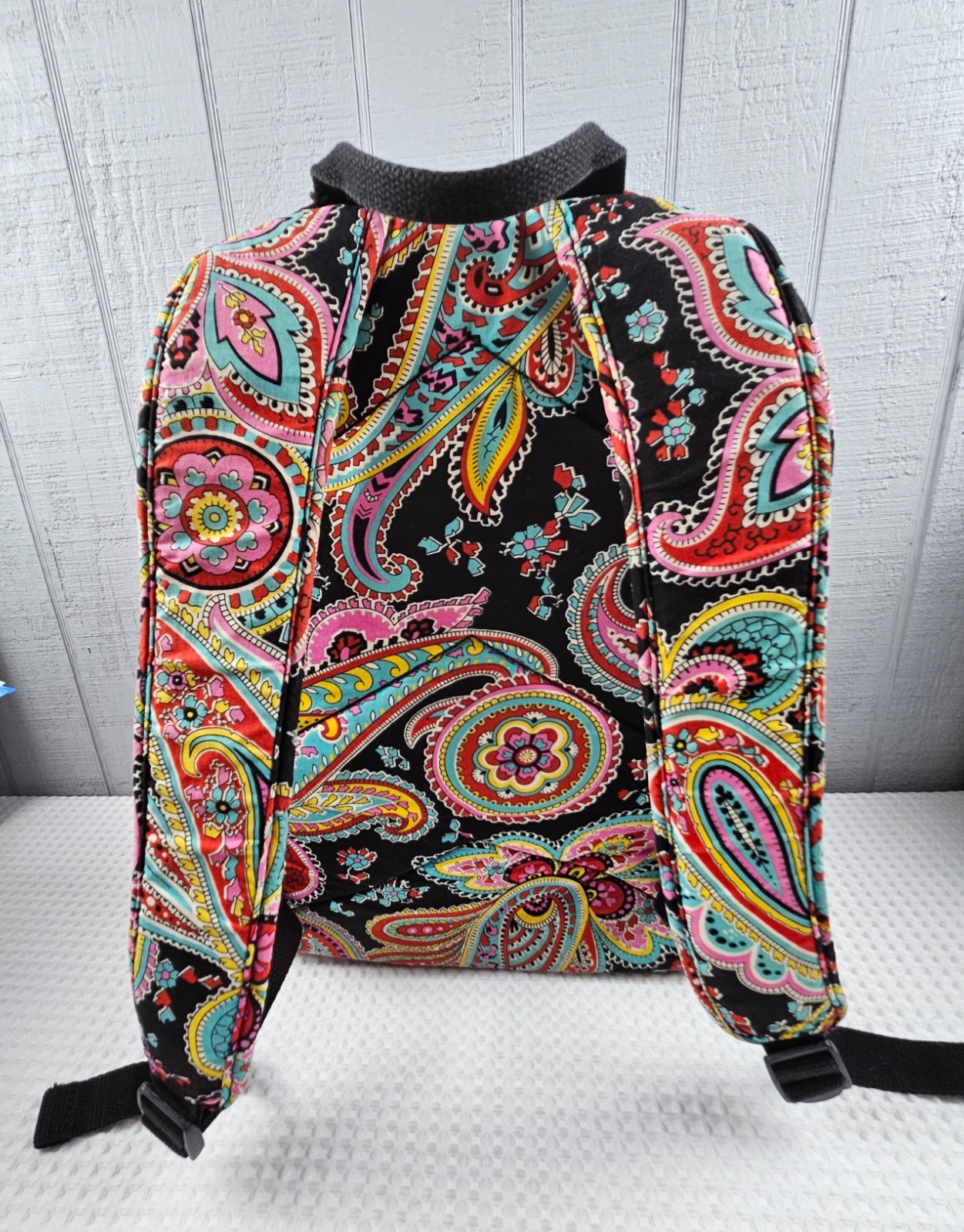 Vera Bradley Campus Backpack Quilted Parisian Paisley School Work Backpack