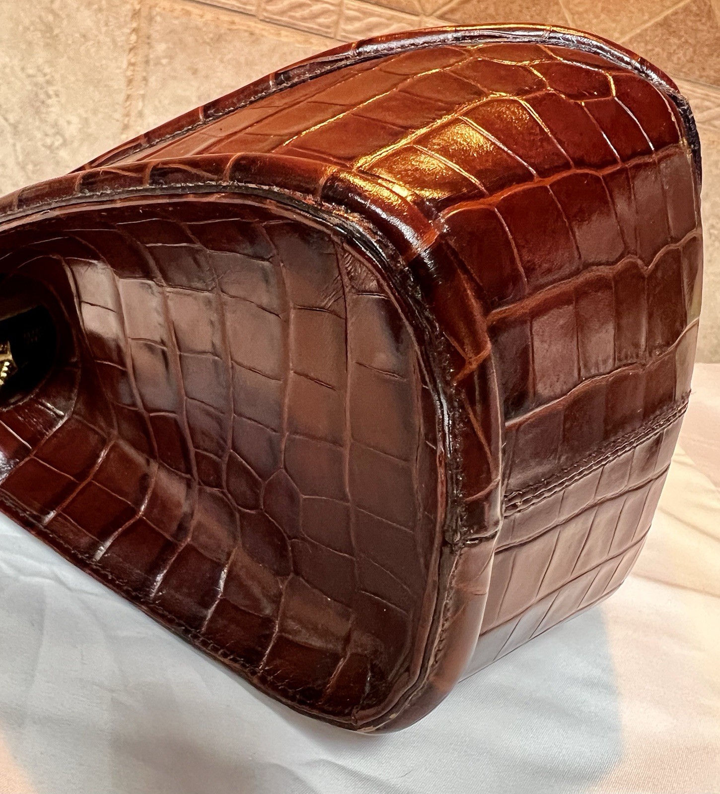 RARE, HTF, NWOT Brahmin Arden Cognac Trance Leather Satchel+ NWT Ady Wallet