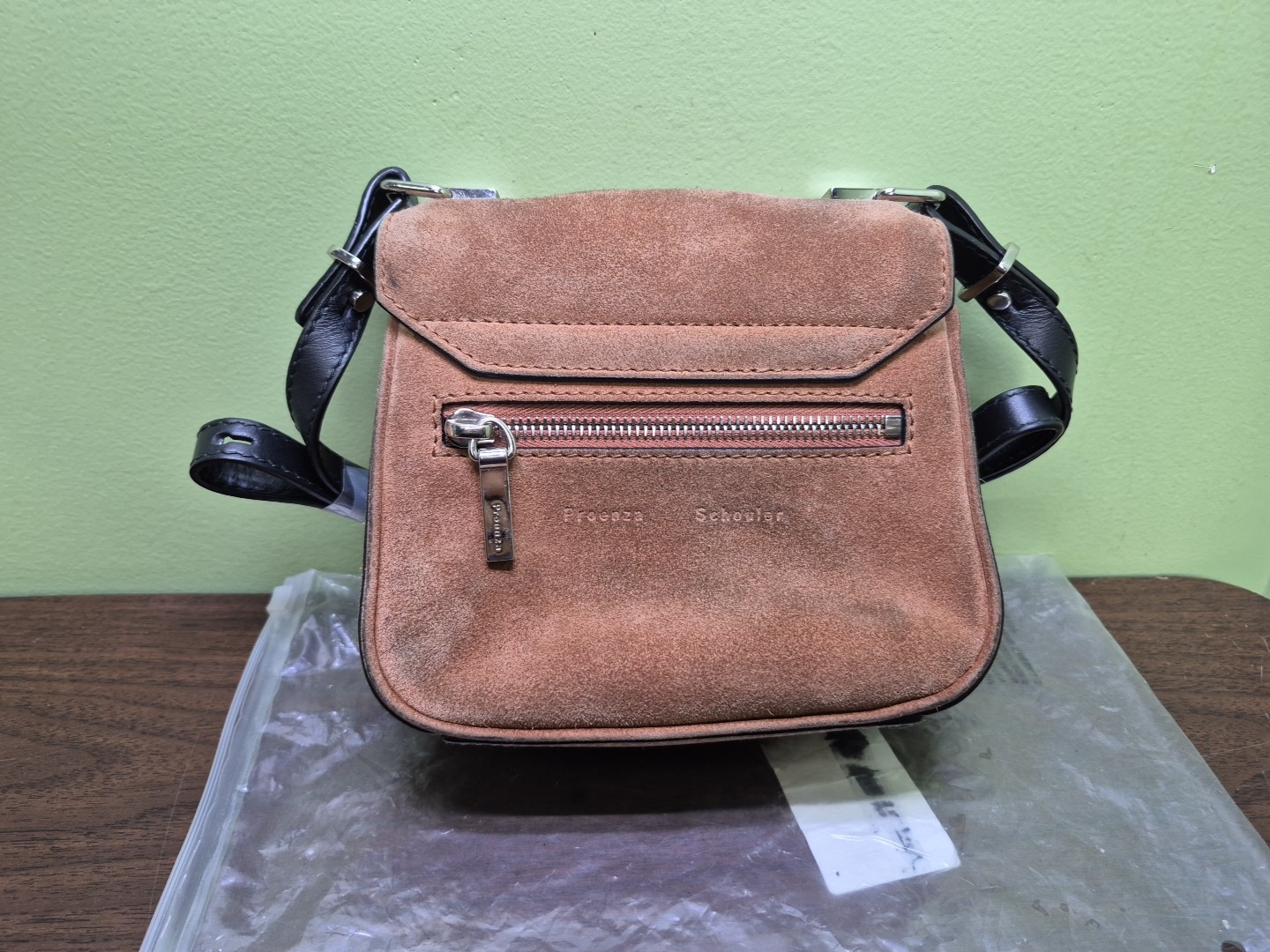 Proenza Schouler Tiny Kent Suede Shoulder Bag