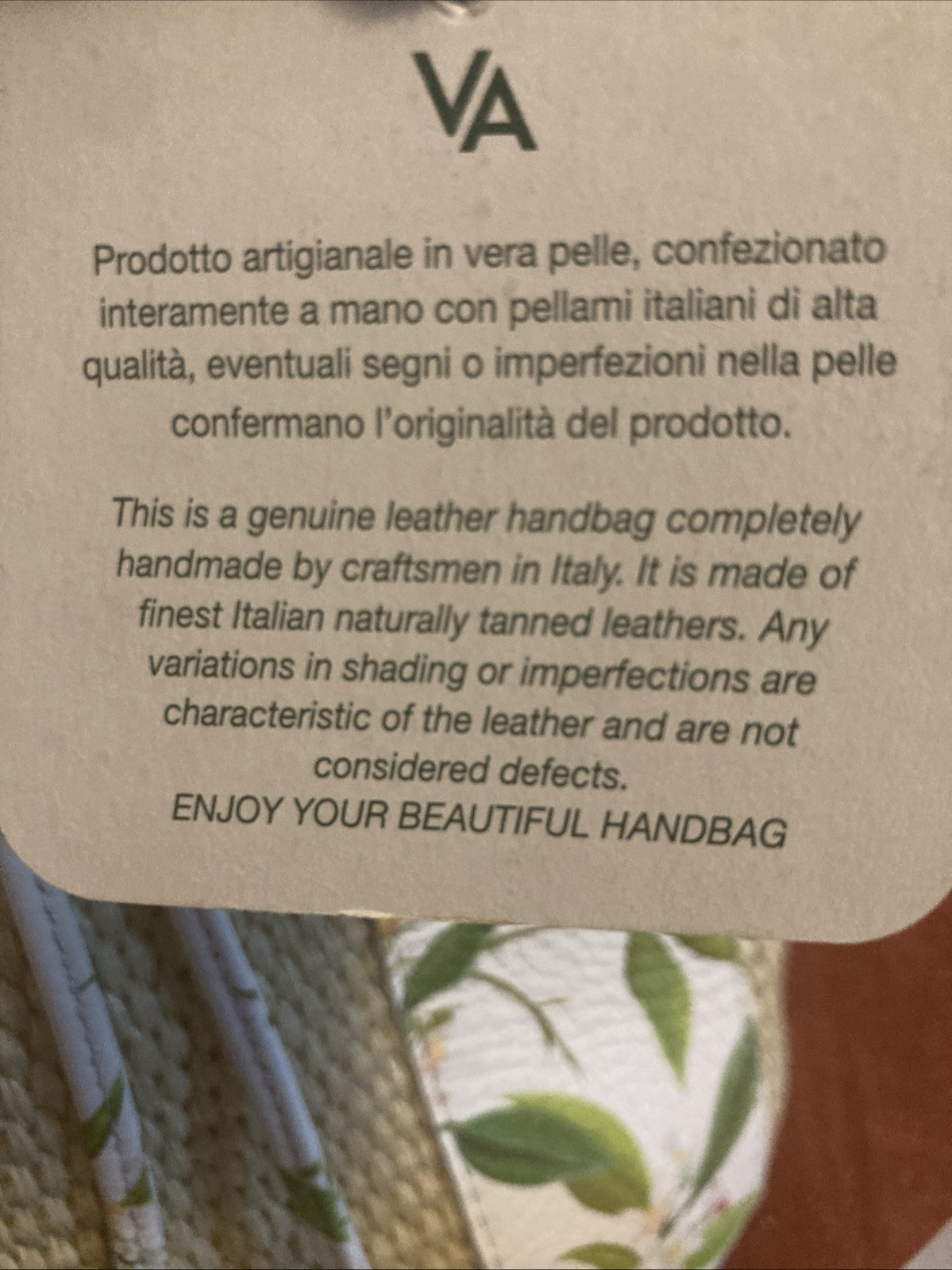 Valentina Genuine Leather Weave Bucket Lemon Print Handbag Made in Italy NWT B59