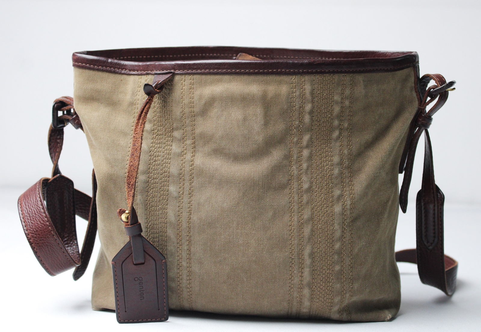 Genten Unisex Adult’s Mimosa Basic Crossbody Shoulder Bag NC3 Brown One Size