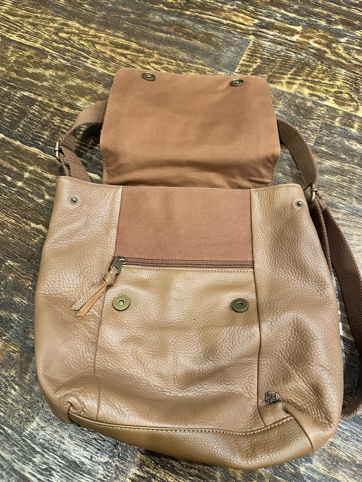 The Sak Genuine Leather Backpack Brown/Cognac