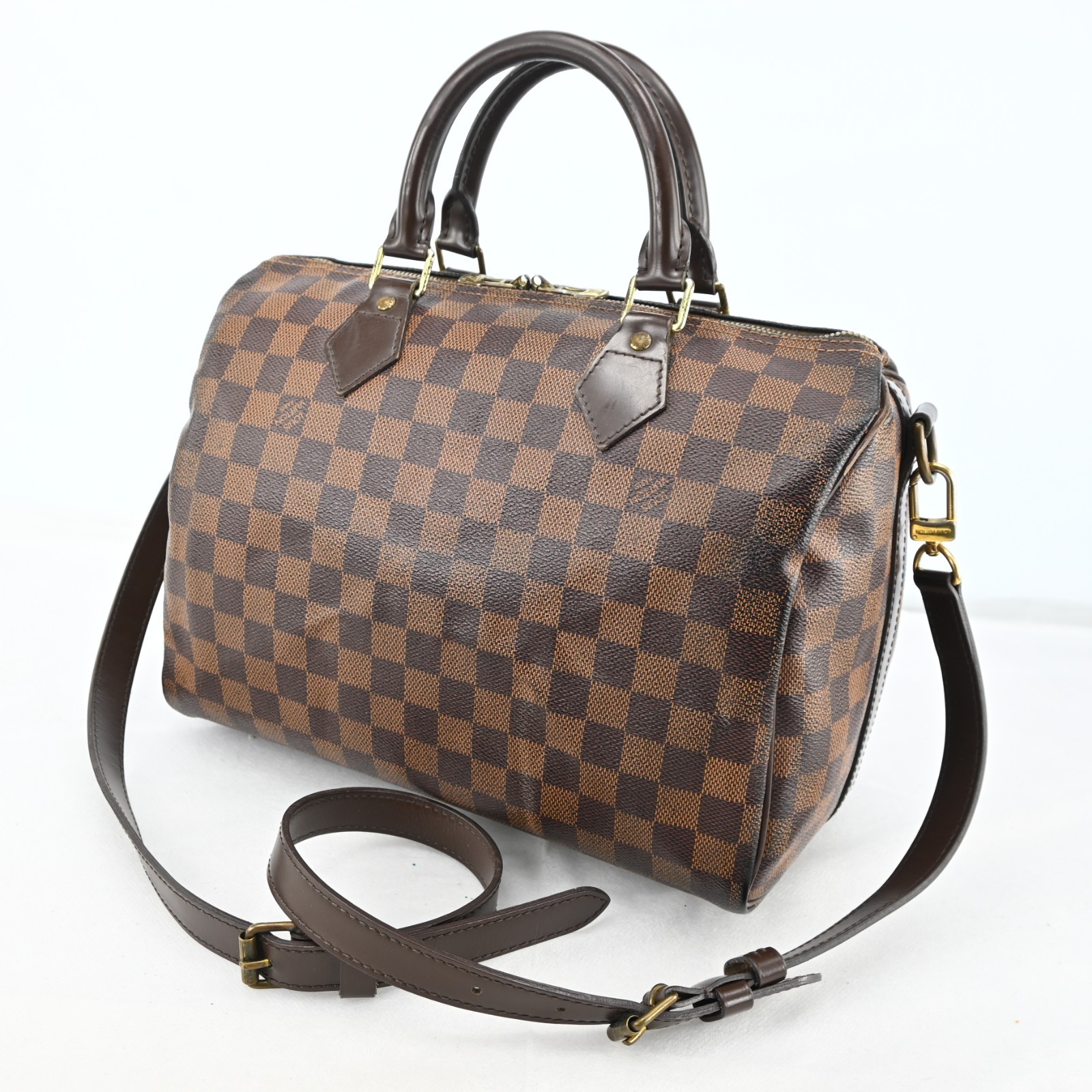 LOUIS VUITTON Damier Speedy Bandouliere 30 Bag 2way LV P5098OS805