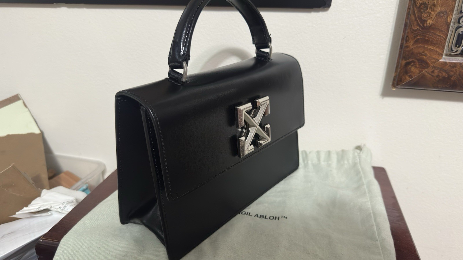 Off-White Jitney 1.4 Top Handle Bag. Excellent Condition With Dustbag