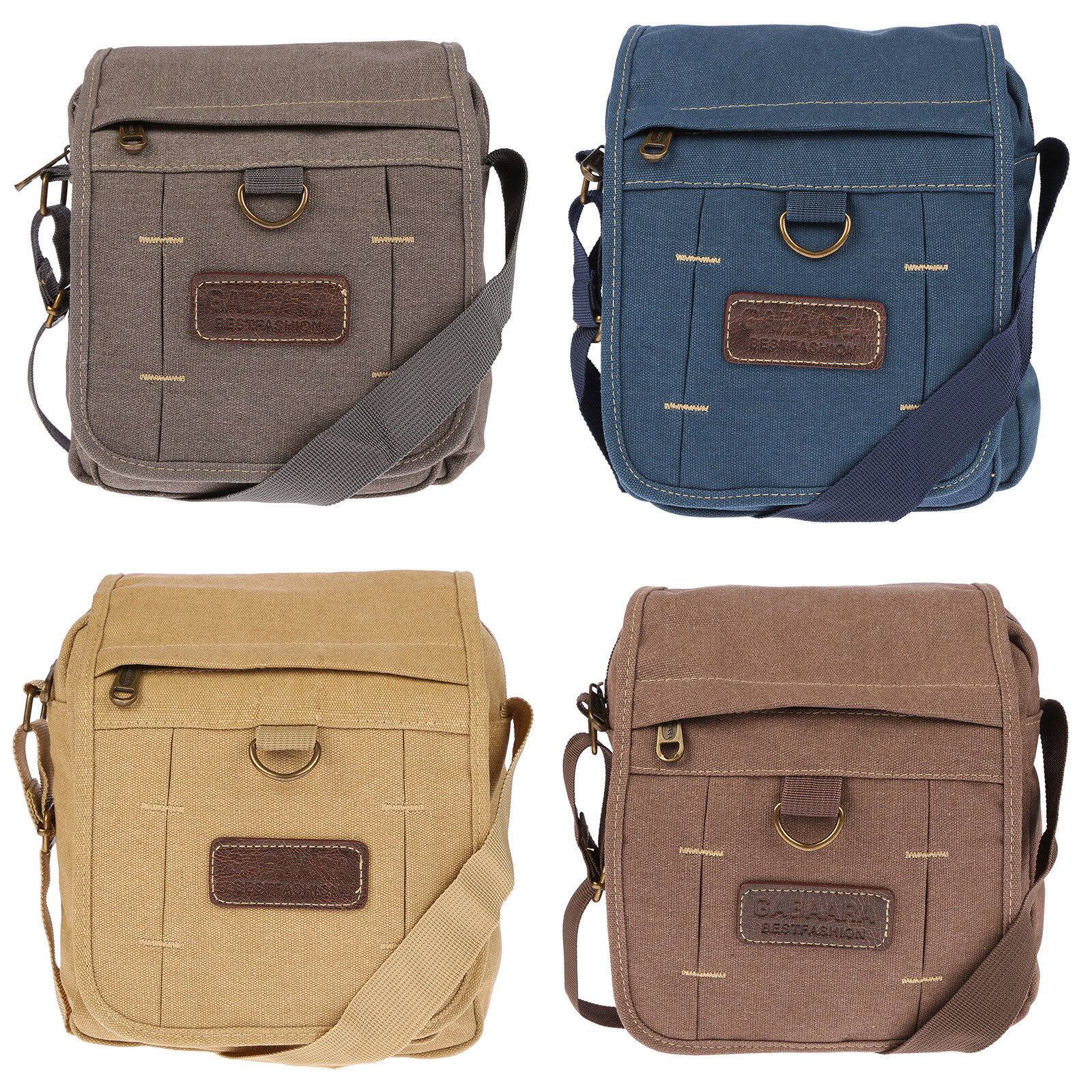 Damen Herren Tasche Canvas Umhängetasche Schultertasche Crossover Bag Handtasche