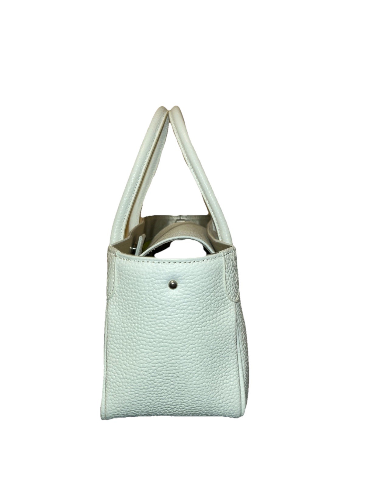A.D.M.J. Bag Leather MINT CONDITION W/Long Chain Included & Original Dustbag WHT