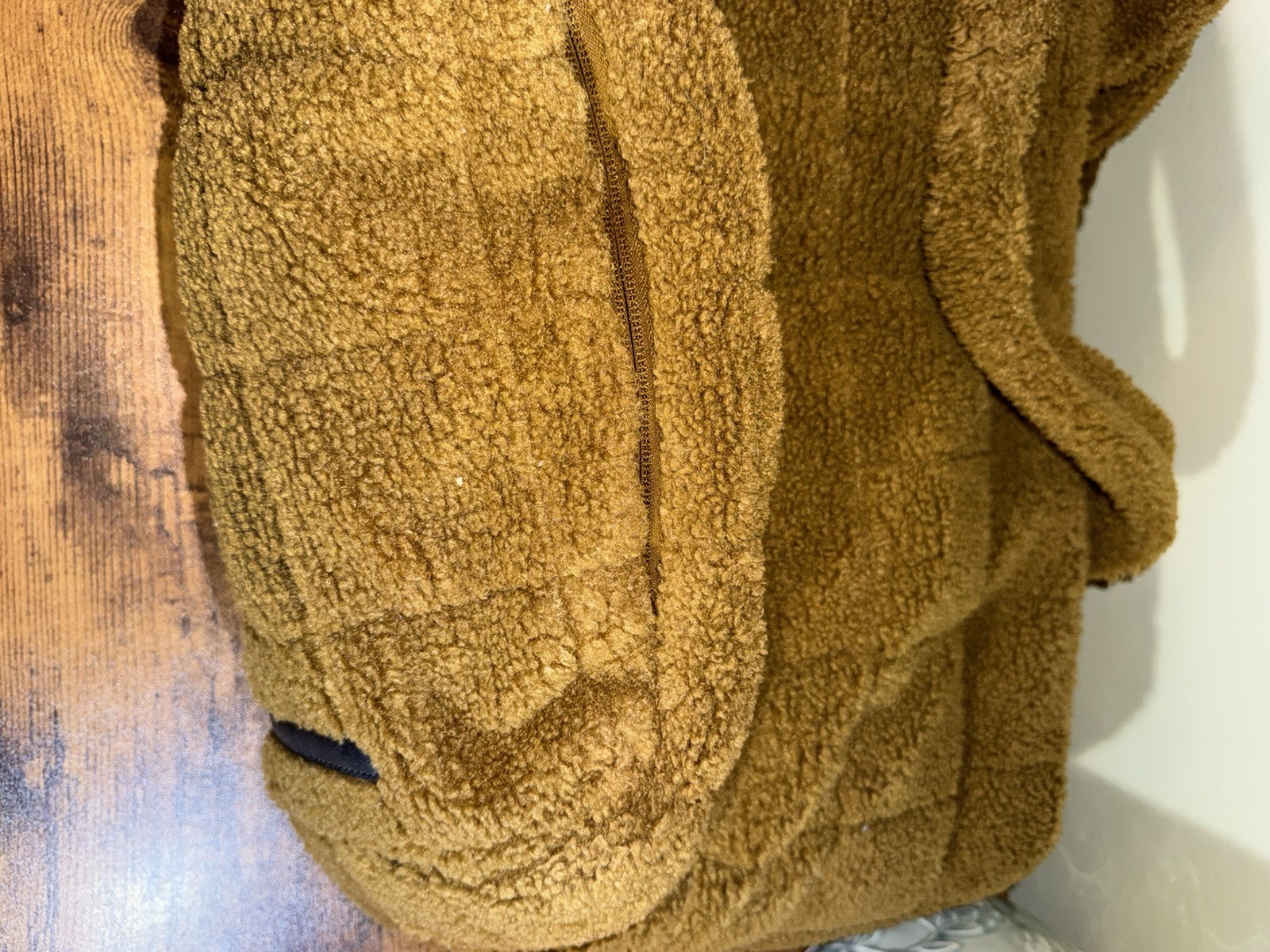 Lululemon Quilted Grid 26L Large Tote Grid Bag Fleece Burnt Caramel Brown EUC