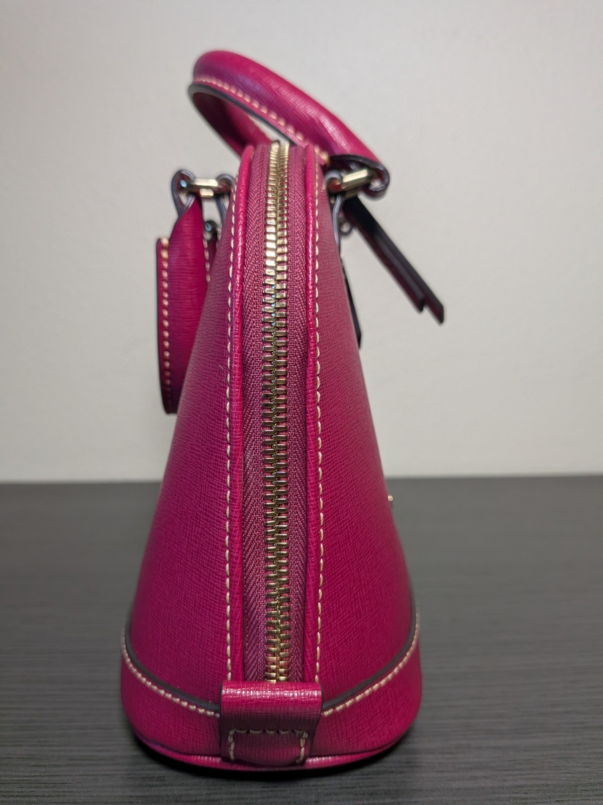 Dooney & Bourke Bitsy Crossbody Hand Bag/ Fuschia Pink w/ Dust Bag, Small