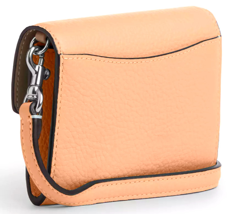 🧡Coach Mini Envelope Wallet w/Strap – CU170 Faded Blush (Orange) Leather – NWT