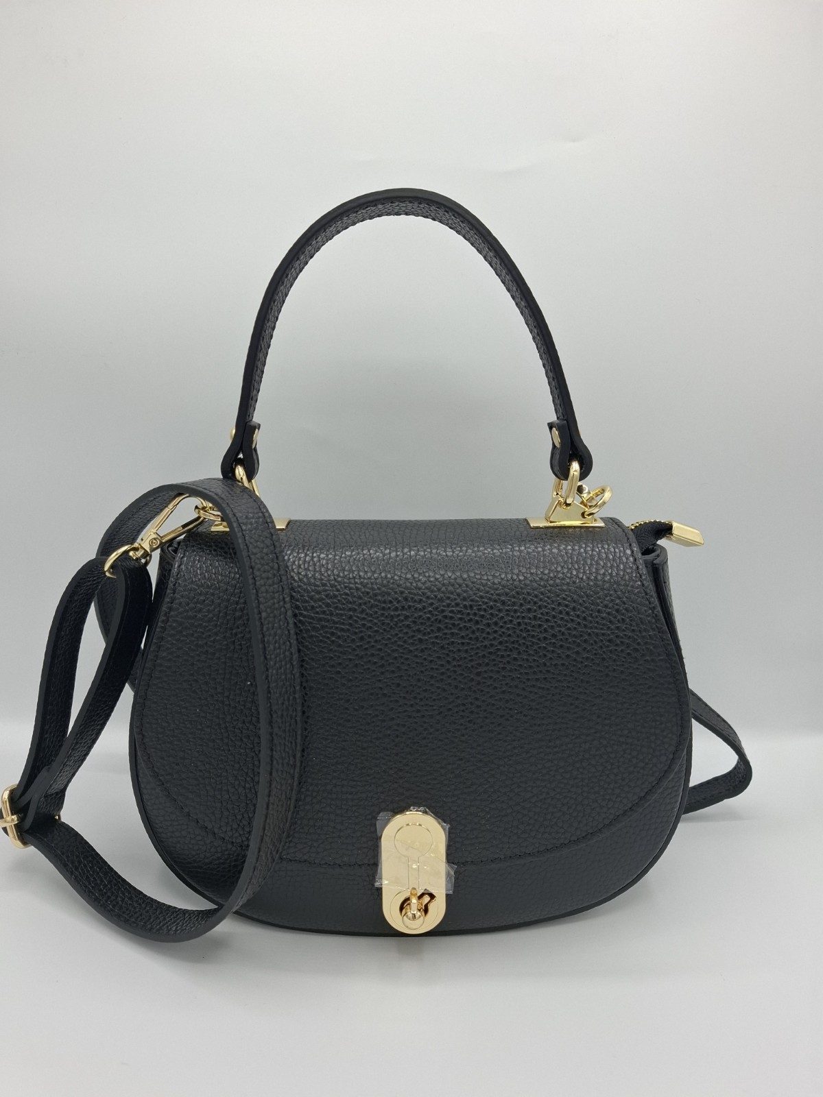 Women’s Handbag with Adjustable Shoulder Strap Genuine Leather Made in Italy