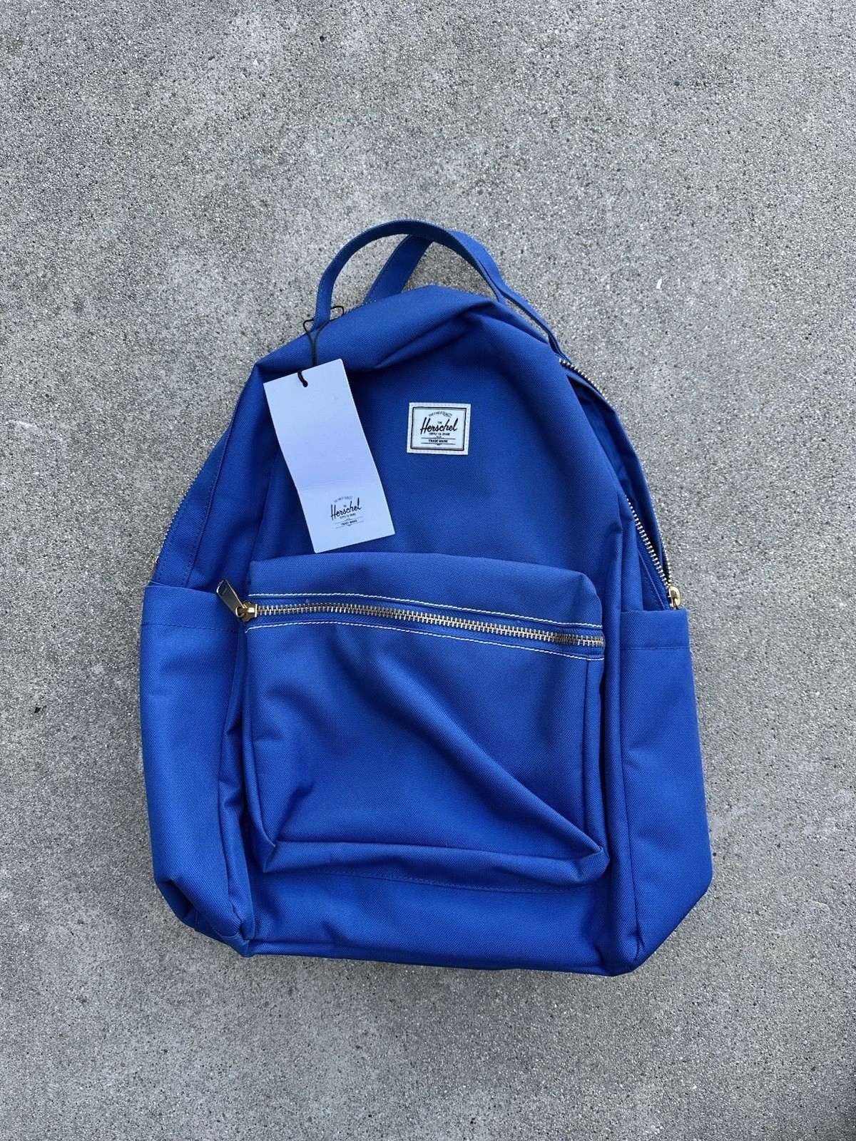 New Herschel Backpack Nova True Blue White Stitch