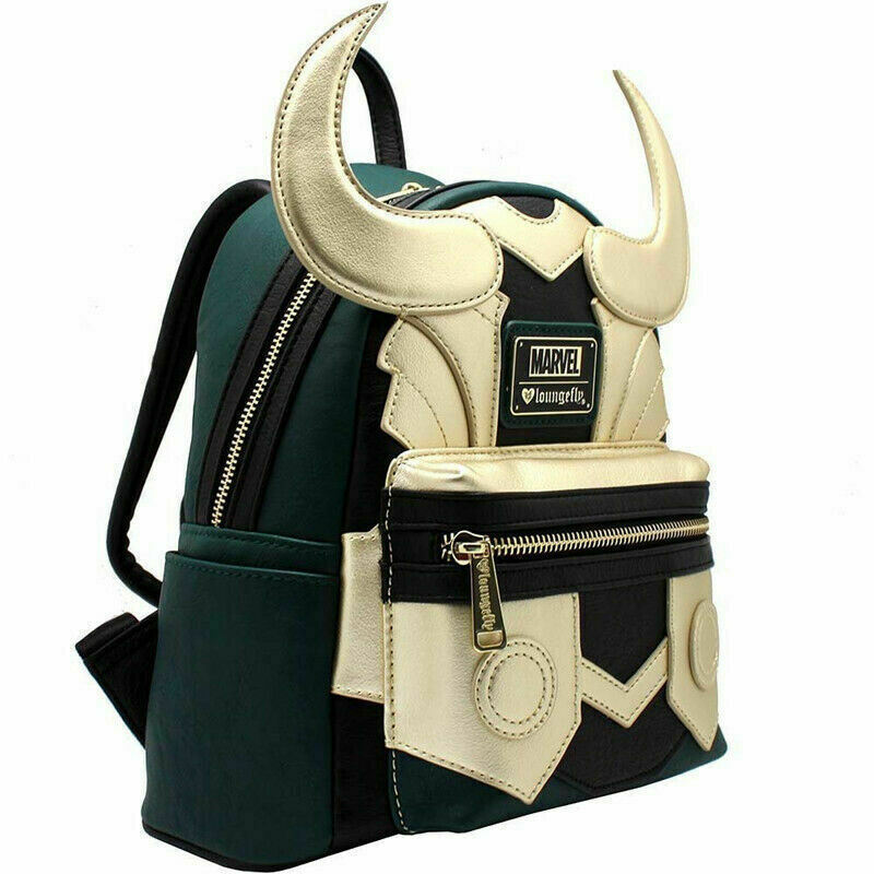 Marvel Avengers Loki Captain America Loungefly Backpack Thor Backpack Travel Bag