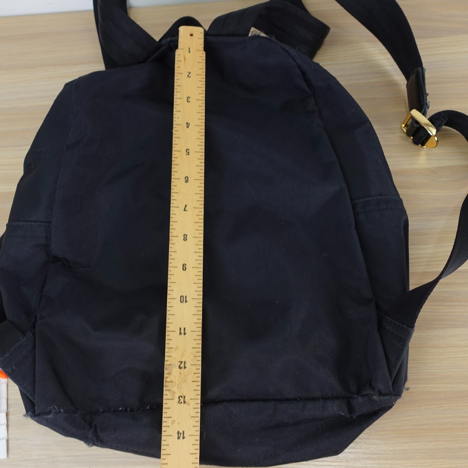 MARC JACOBS Bag Adult Black Backpack Medium Nylon Travel Lightweight FLAWED