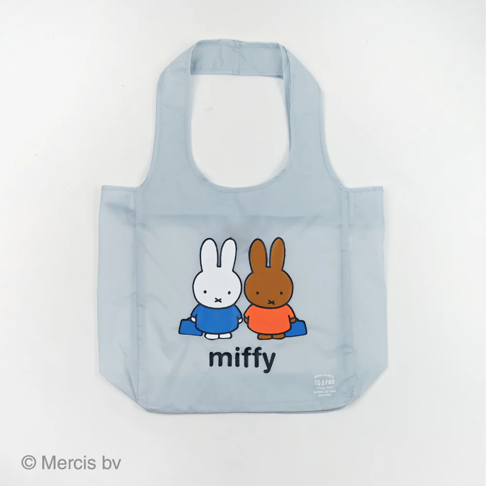 miffy x TO&FRO Packable Tote Bag AIR S Light Blue Nylon Lightweight Japan