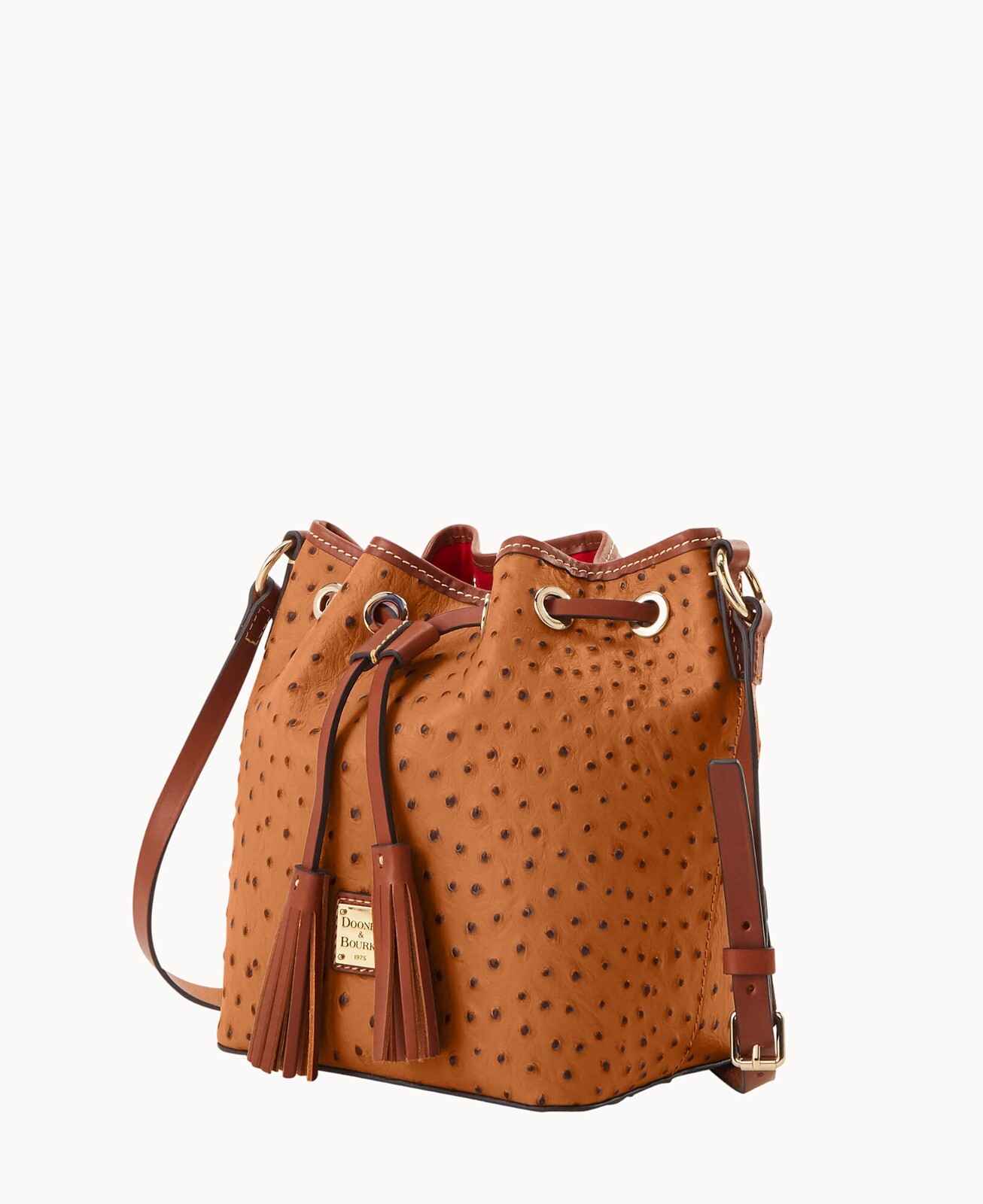 New Dooney & Bourke Ostrich Serena Crossbody Shoulder Bag