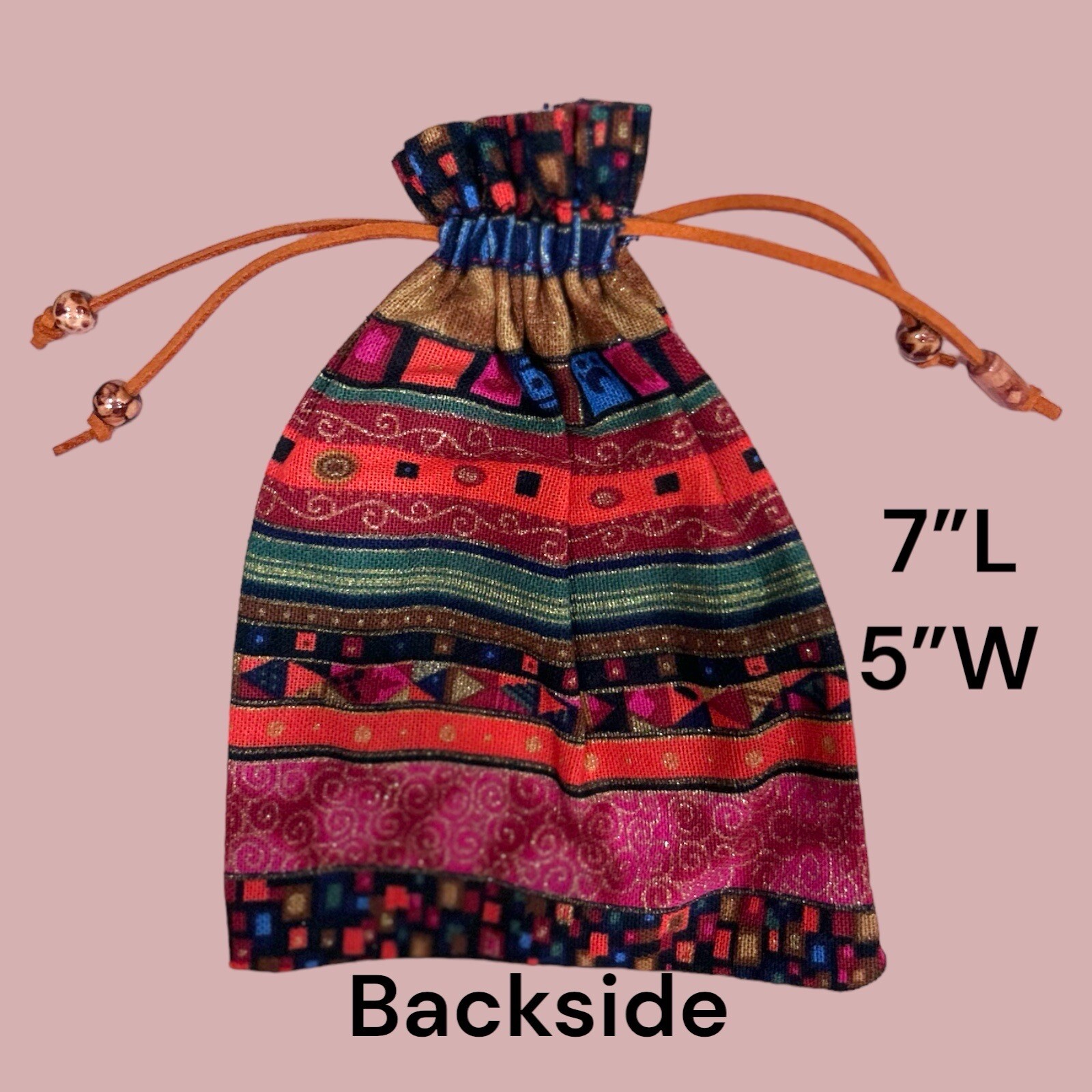 Boho Bag Mexican Sugar Skull Embroidered Patch Fabric Leather Drawstring