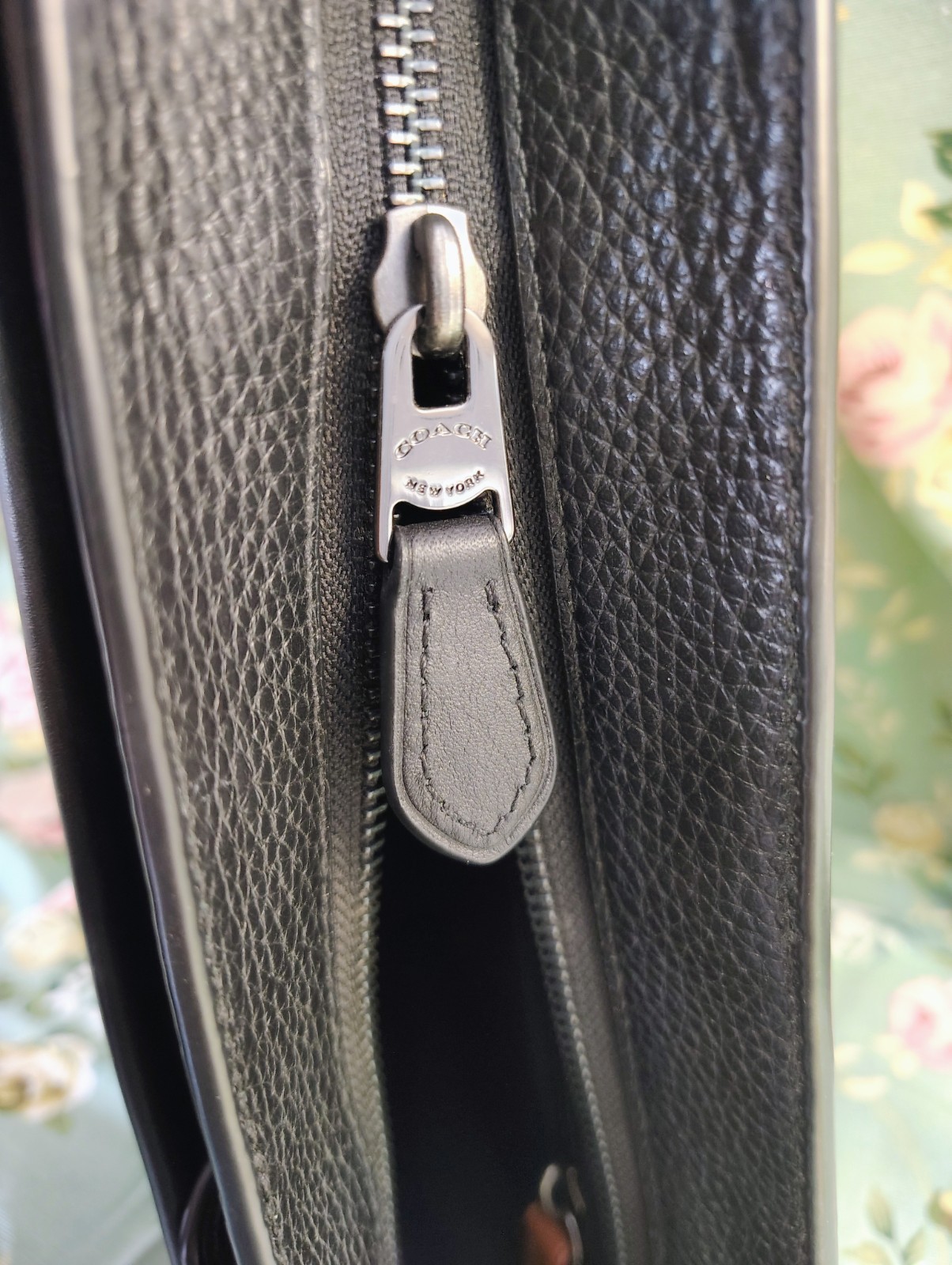 NWT Coach District Crossbody bag, black refined pebble leather, MSRP $378