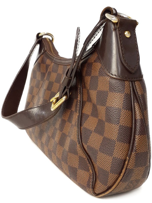 Louis Vuitton Damier Thames PM N48180 Canvas Red Shoulder Bag Women’s #TB1038