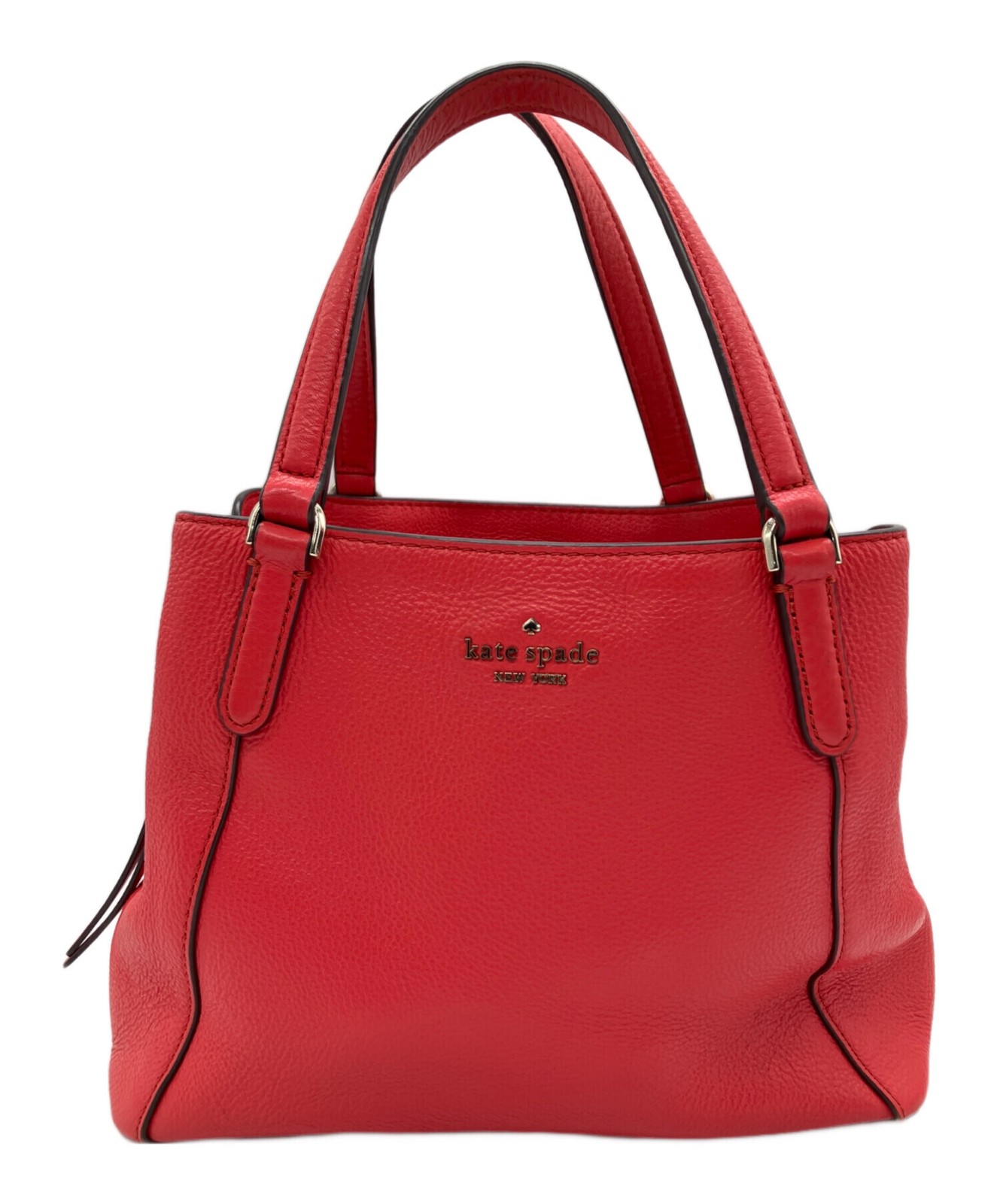 KATE SPADE Shoulder Bag Leather Red 2 way WKRU6040 Authentic From Japan