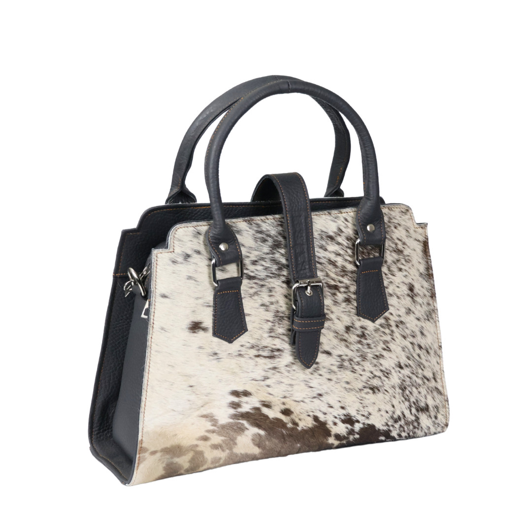 Ladies Cowhide Leather Hair on Shoulder Bag (Medium)