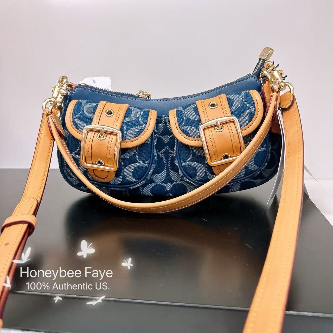 NWT Coach Ashton Bag In Signature Denim CY700