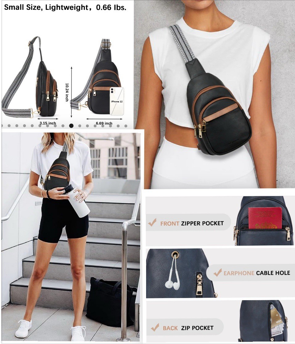 Bostanten Aurora Beige Street Casual Trapeze Sling Bag NWT