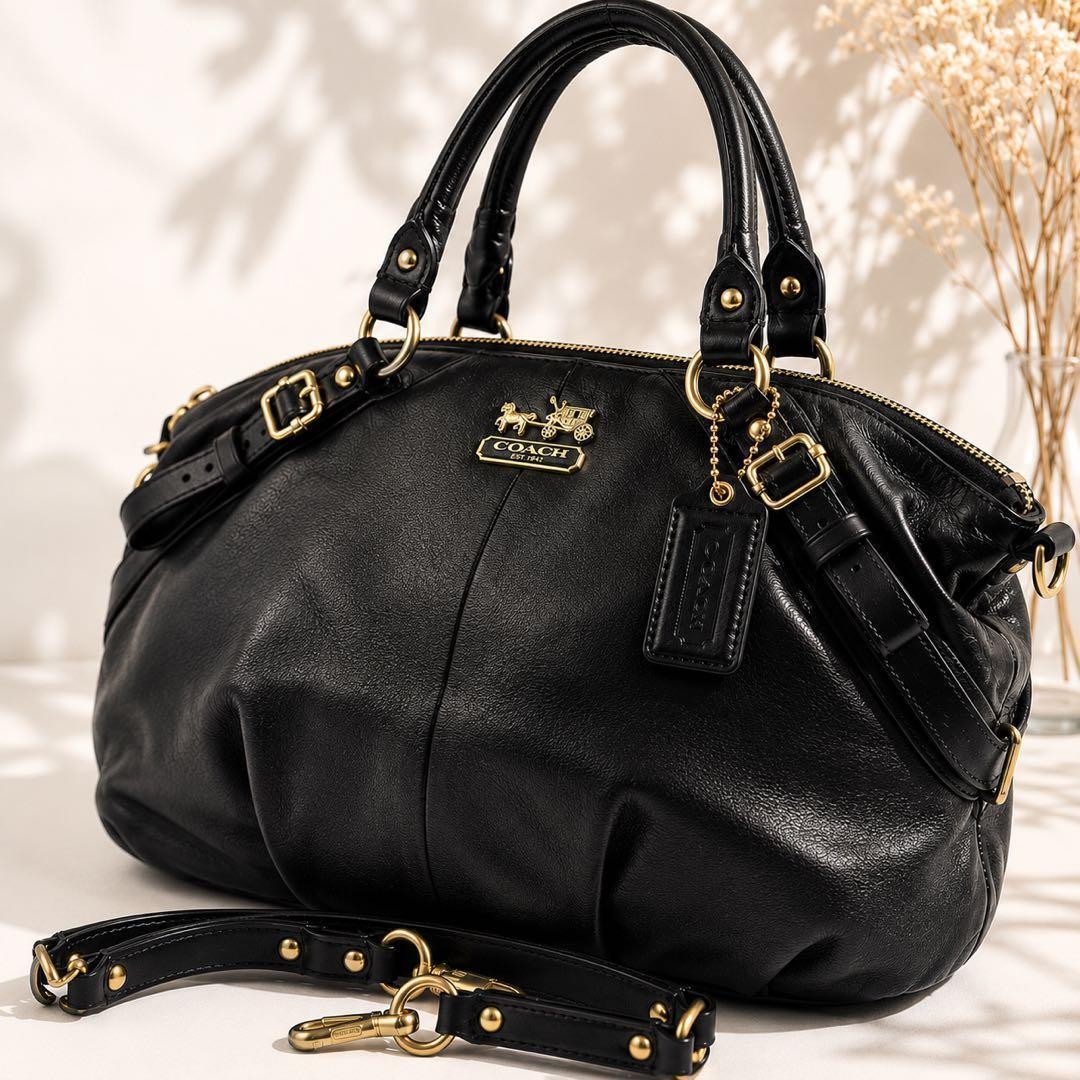Vintage Coach Old MADISON BLACK 2Way Y2K
