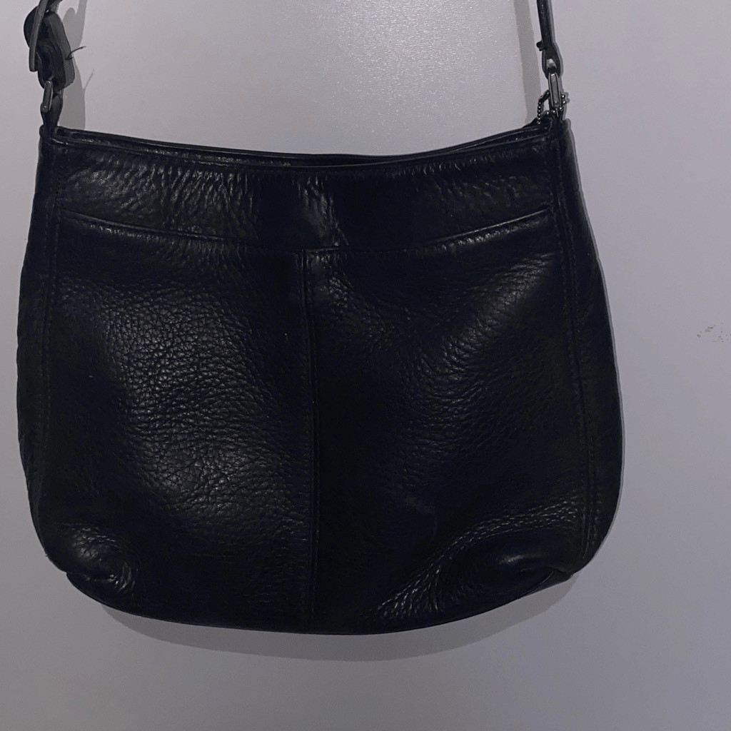 Vintage Coach Women’s Black Hudson Pebbled Leather Crossbody Purse Bag