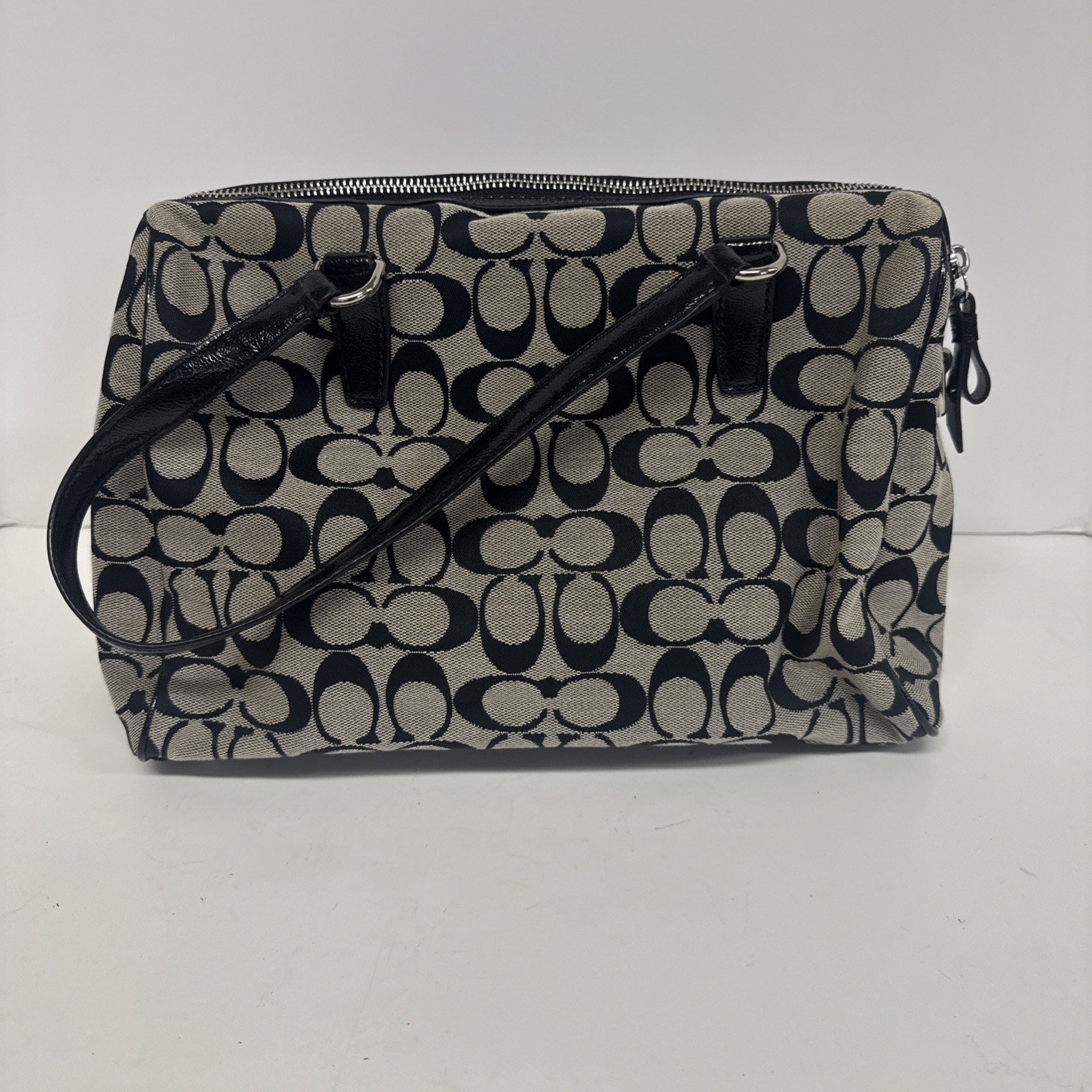 Coach Signature Stripe Nancy Satchel Bag F28505