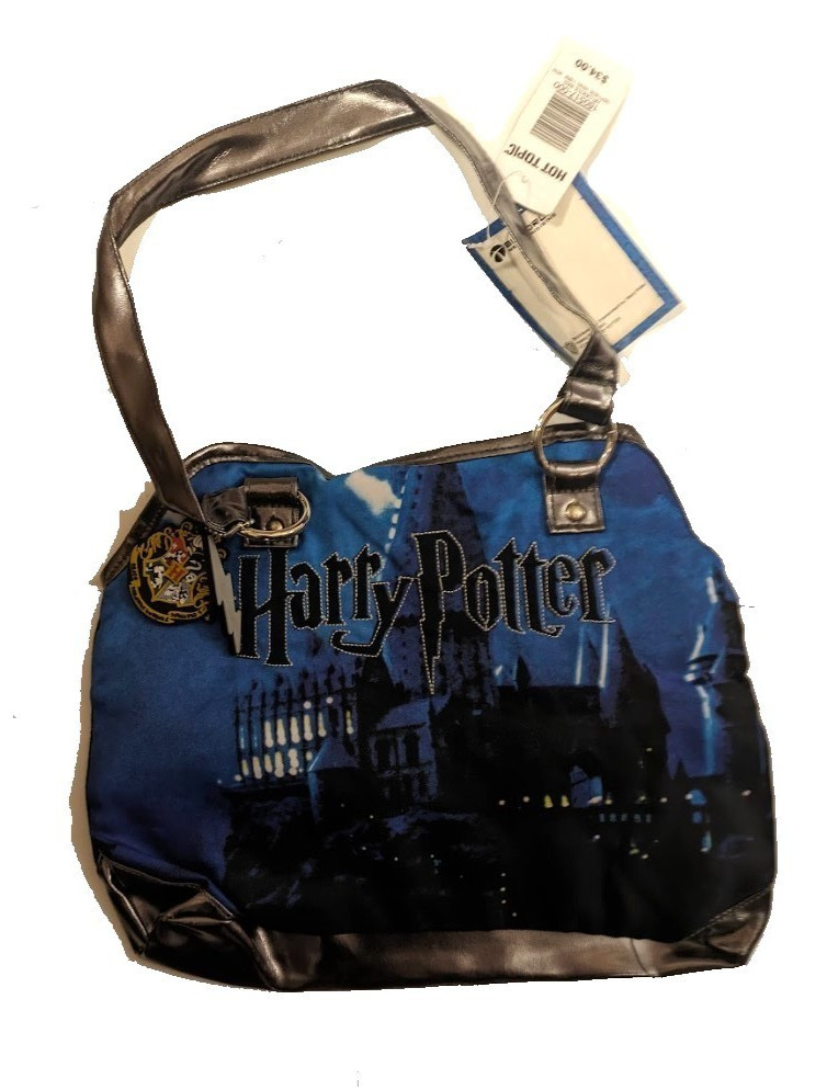 Harry Potter Deathly Hallows Hogwarts Castle Shoulder Handbag Purse Tote NWT