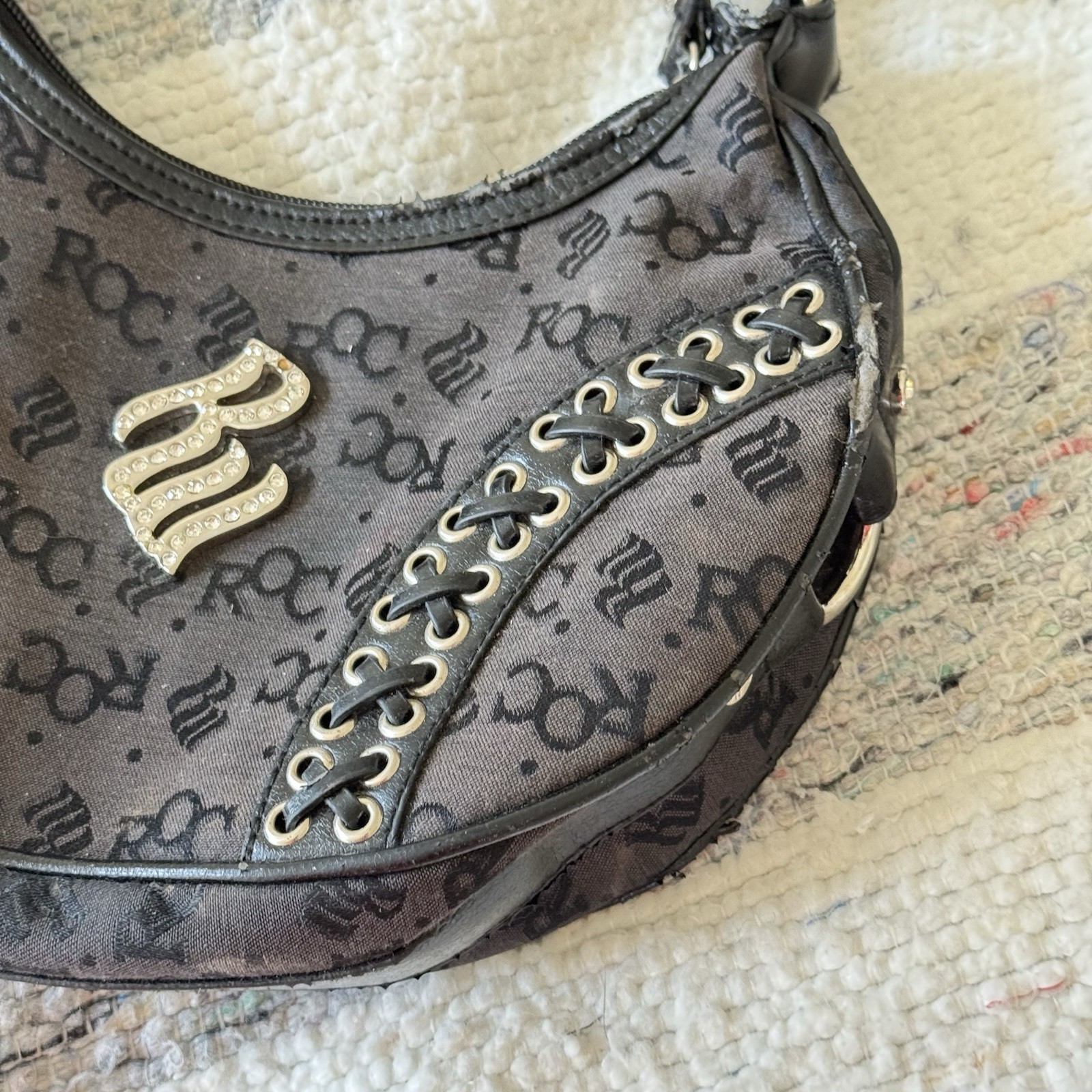 Roca Wear Vintage Mini Bag Bratz Grunge Y2K Punk Fairy Logo Studded Emo Kathy