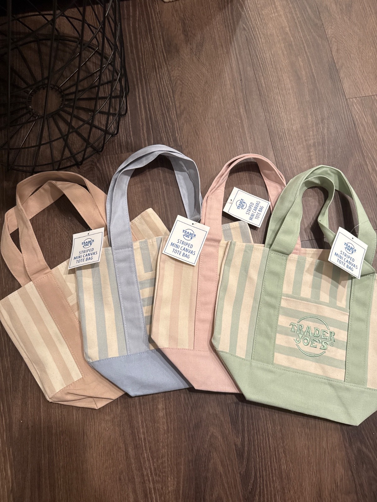 trade’ joes mini totes bags . June 17 2026 I got this it . New unused. Unopended
