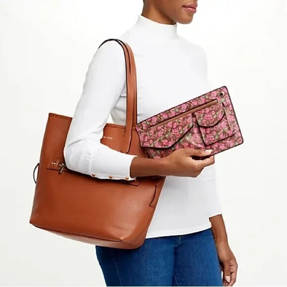 Isaac Mizrahi Live! Wear It Four Ways Tote Bag – Black –