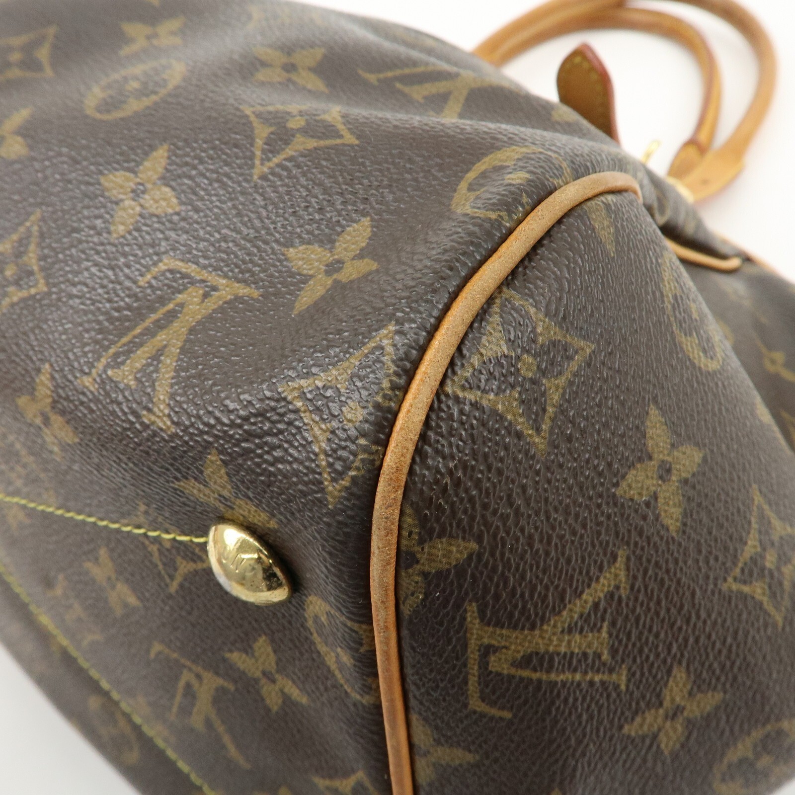 Louis Vuitton Monogram Tivoli GM Shoulder Bag Brown M40144 Auth Used
