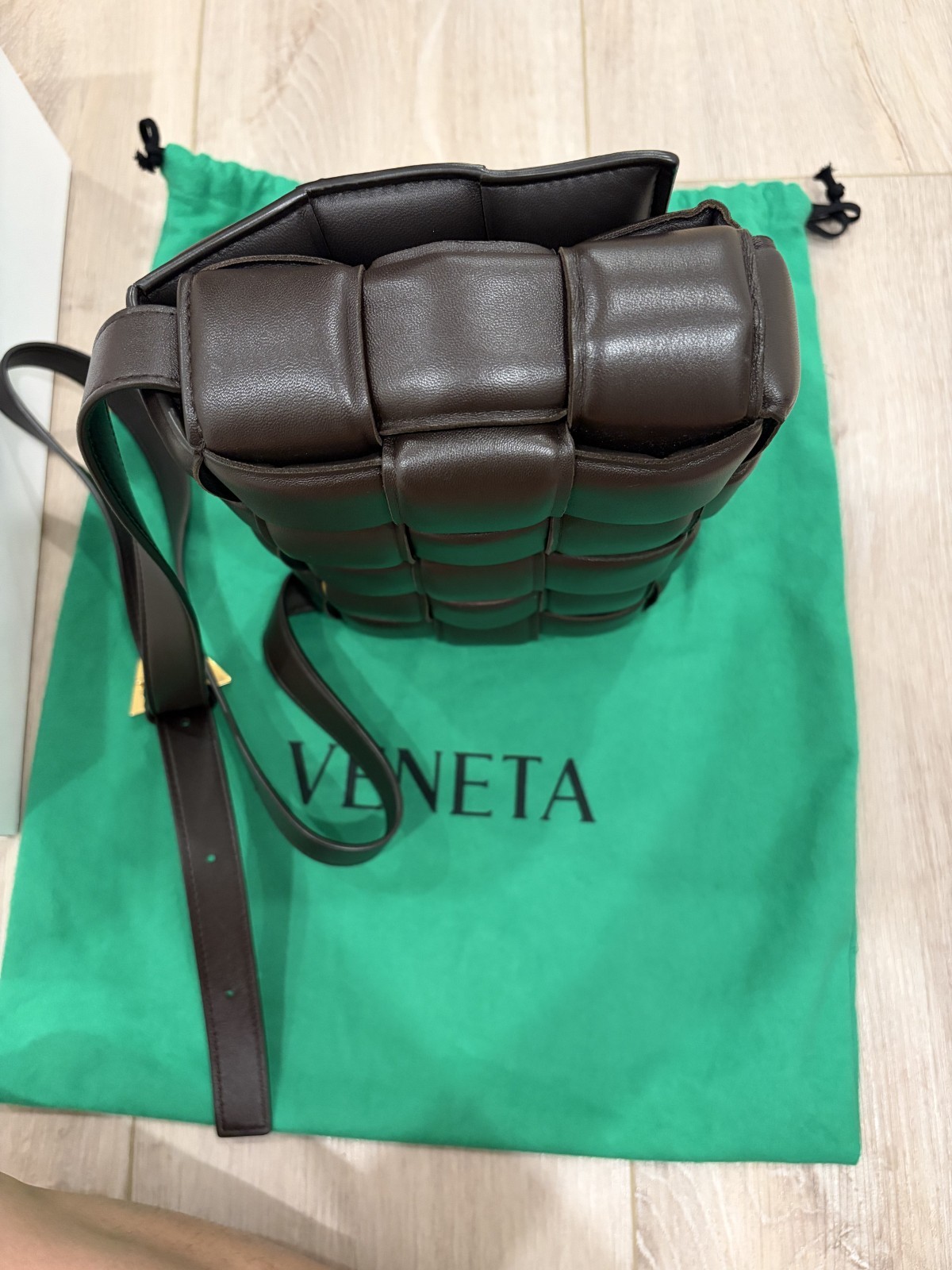 Bottega Veneta Padded Cassette Bag – Dark Brown (Fondant) – Includes Dust bag