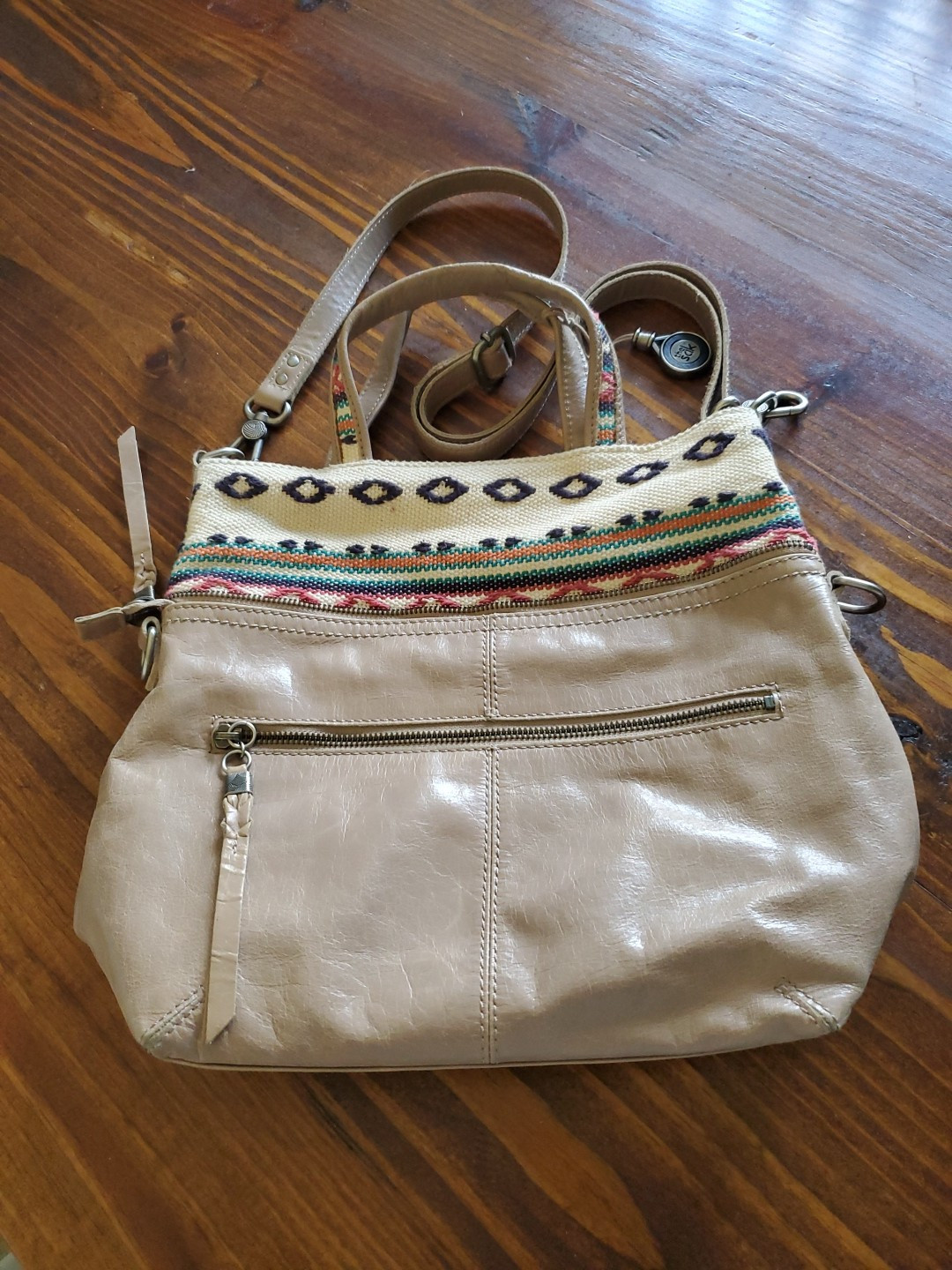 The Sak Brea Convertible Tote Cross Body Bag Purse Shitake Loom