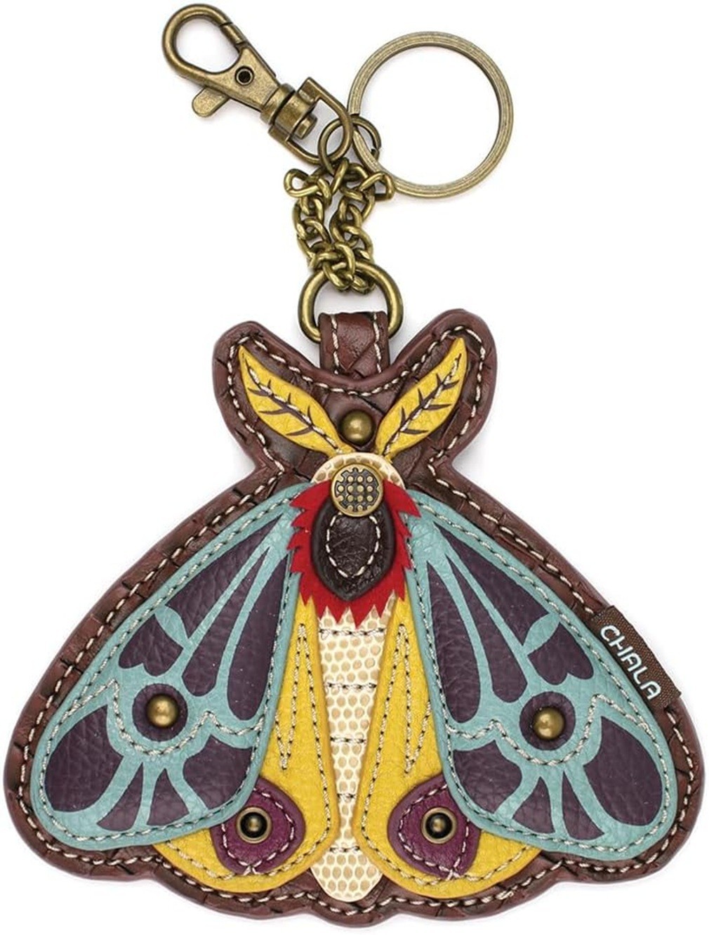 CHALA MOTH Decorative Key Fob Coin Purse 4.75 x 5 x 0.3in NWT