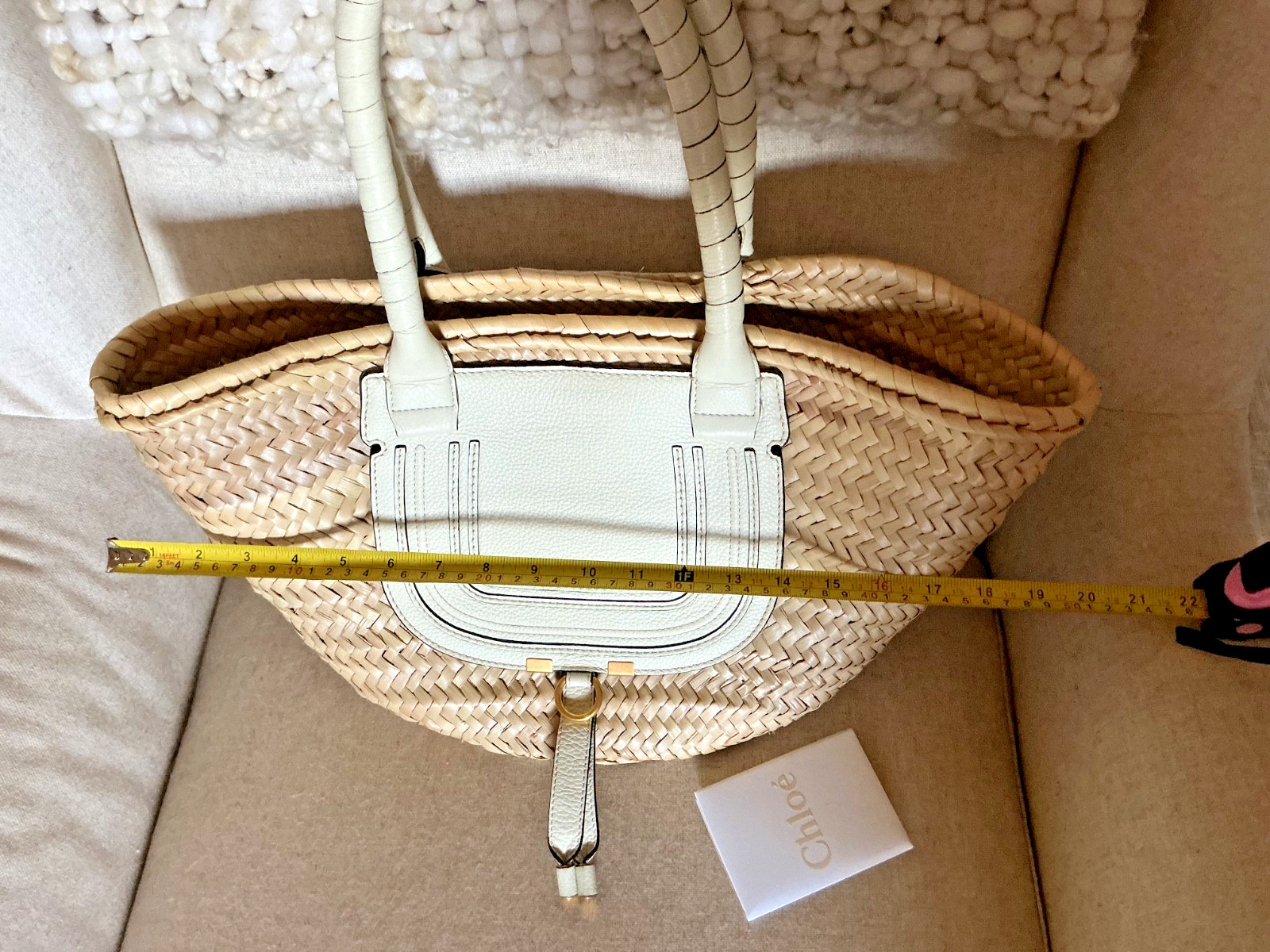 CHLOE Marcie basket bag Tote Bag Raffia Ladies [Used]