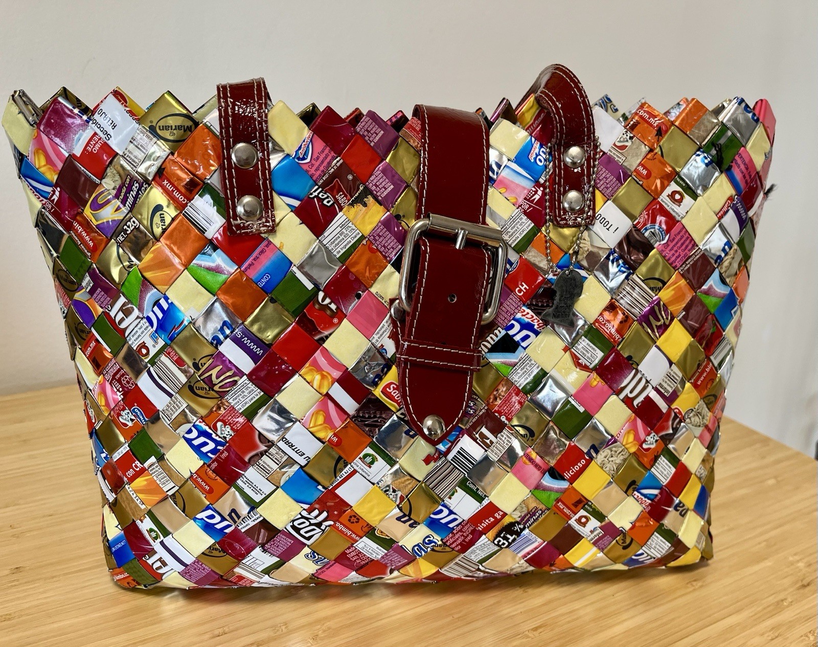 Nahui Ollin Style Candy Wrapper Tote Bag Purse PopArtsy Psychedelic Street Wear