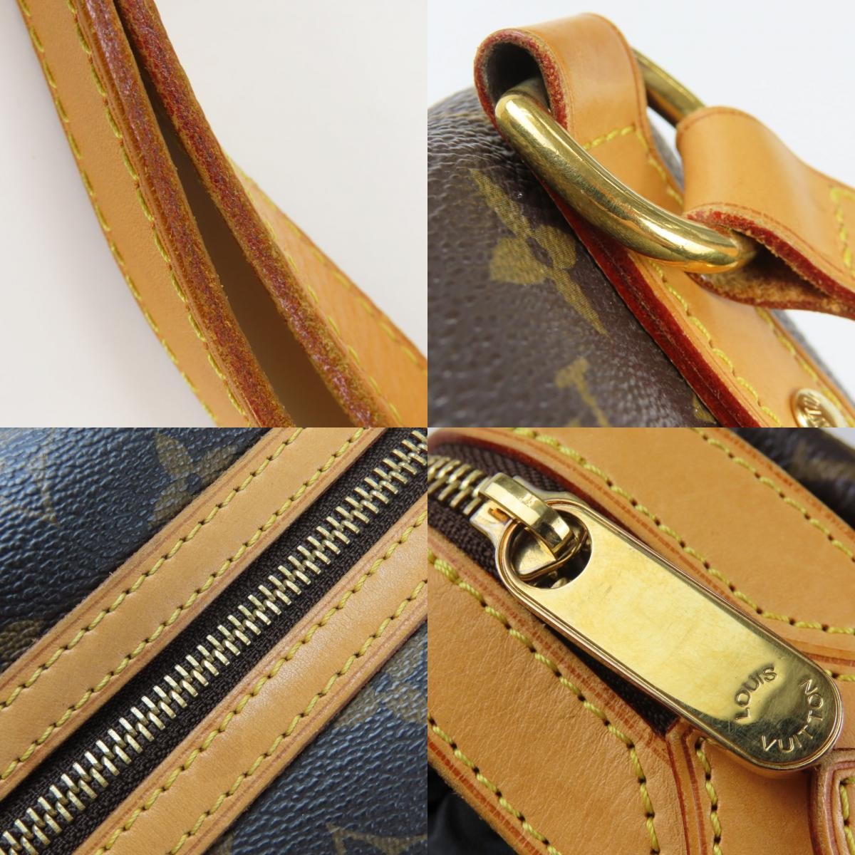 USED LOUIS VUITTON Handbag Stresa PM M51186 Monogram/Nume leather Brown casual